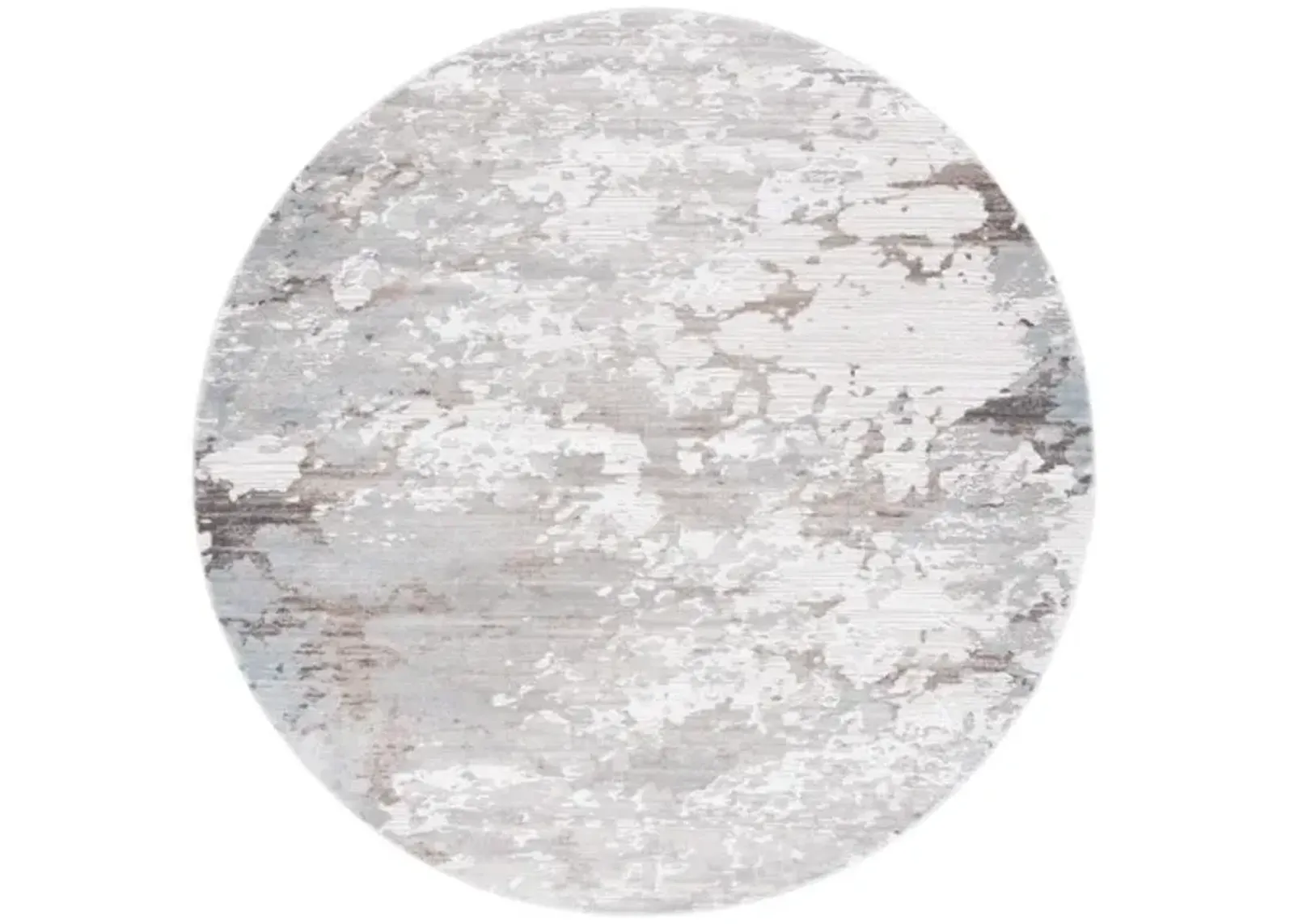 PLATINUM 552 Grey 6'-7' X 6'-7' Round Round Rug