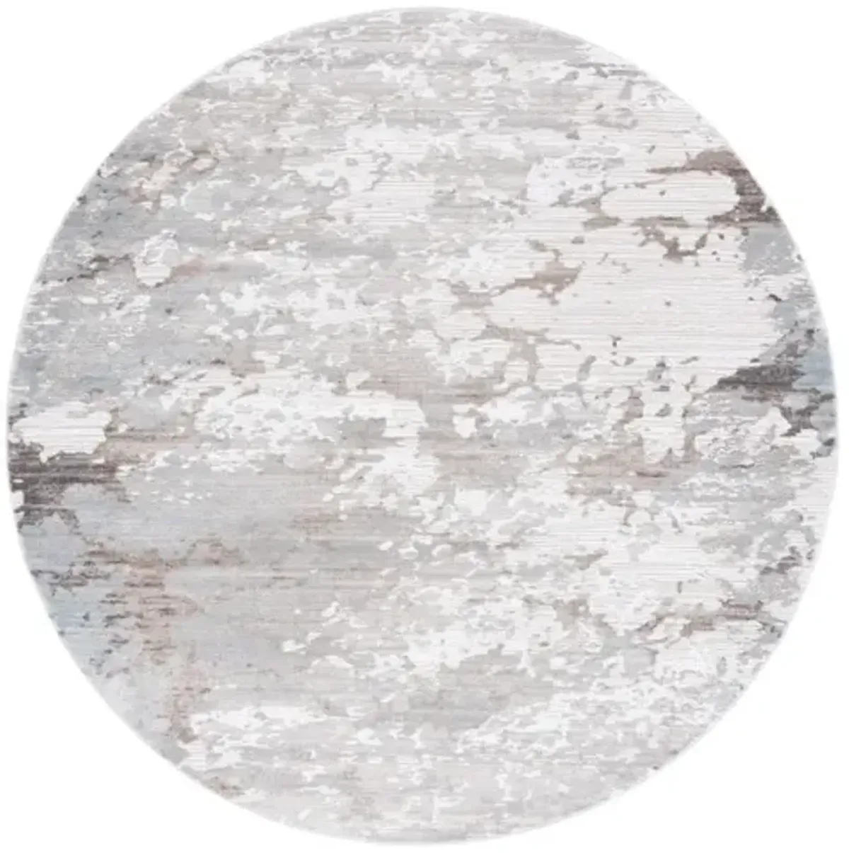 PLATINUM 552 Grey 6'-7' X 6'-7' Round Round Rug