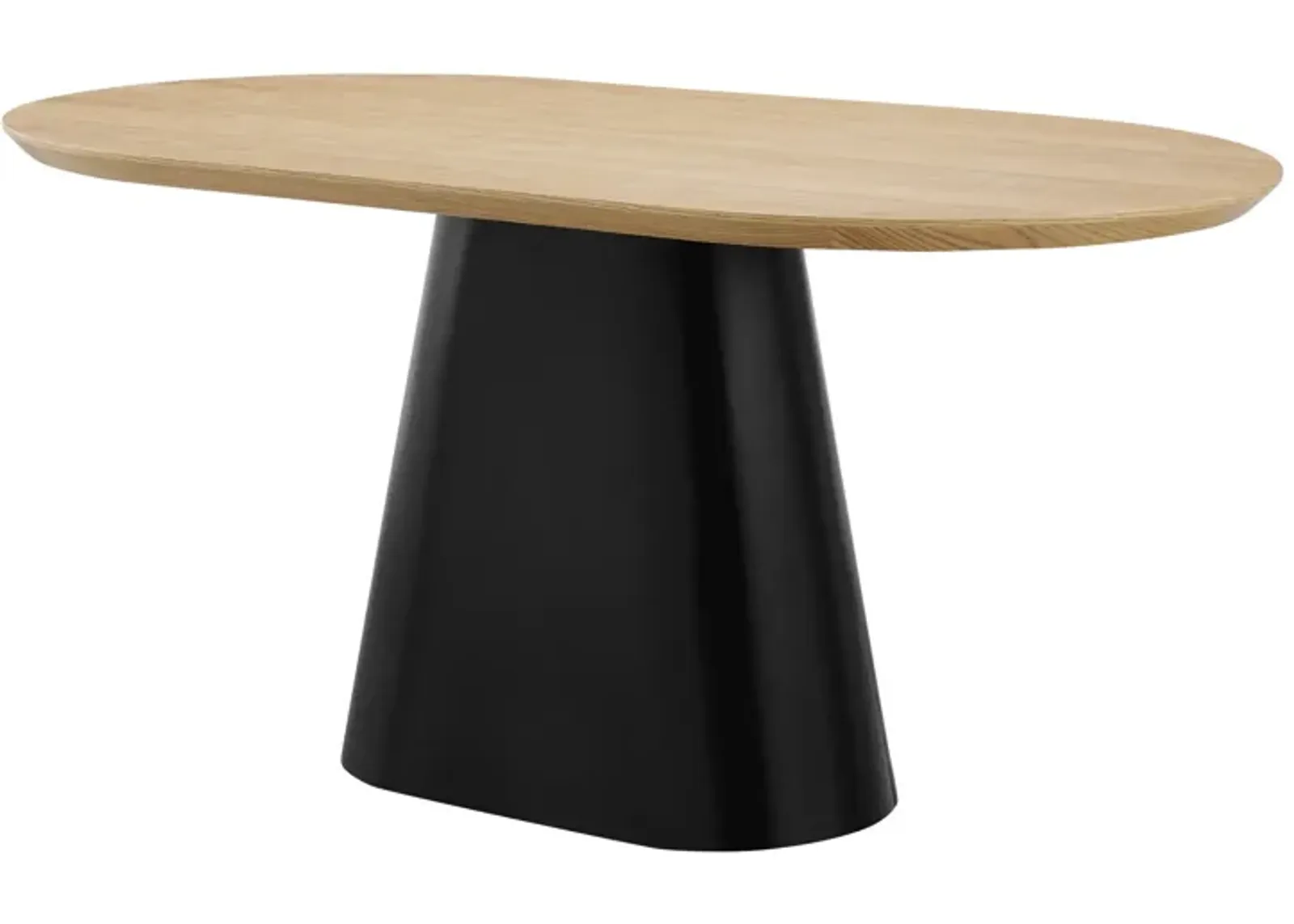 Magnus 63" Oval Dining Table, Light Oak