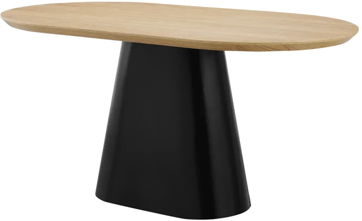 Magnus 63" Oval Dining Table, Light Oak