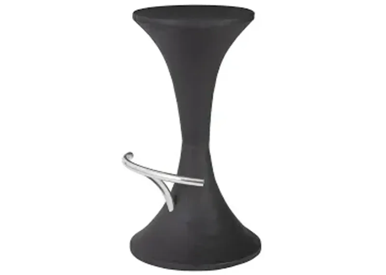 marley bar stool, burnt, stainless steel foot rest