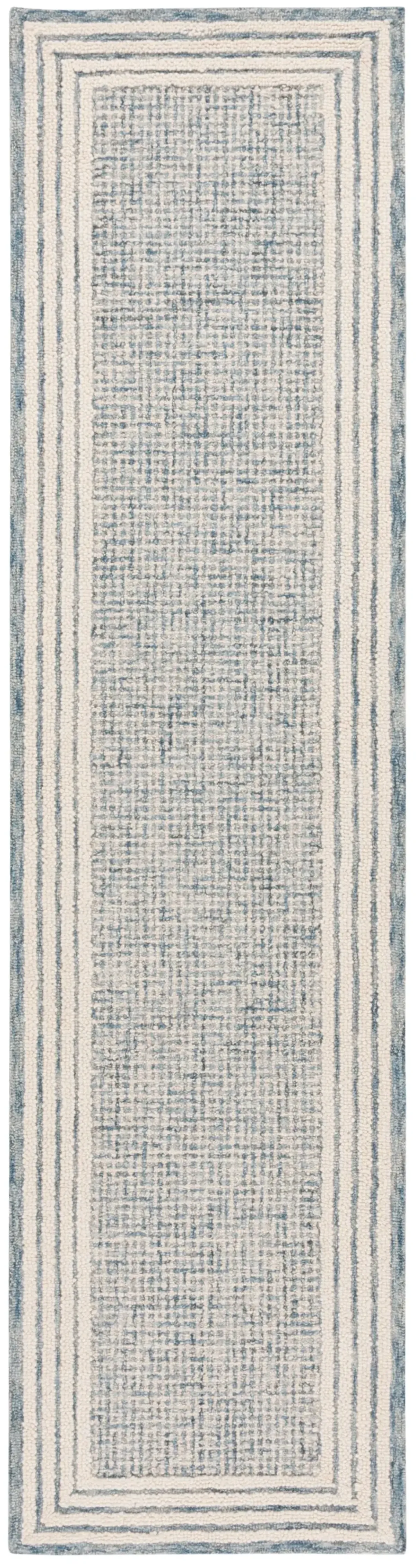 EBONY 425 BLUE  2'-3' x 9' Runner Rug