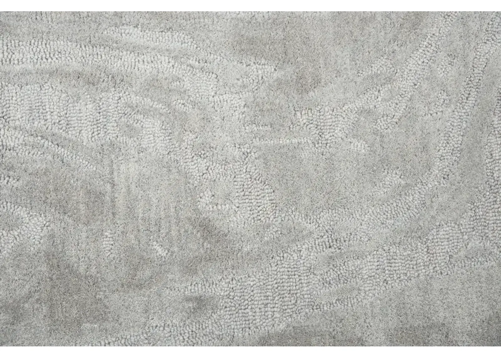 Fifth Avenue Gray Abstract Wool 9'x12' Rectangle Rug