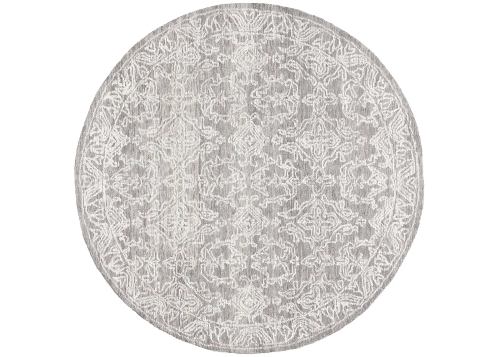 EBONY 302 IVORY  6' x 6' Round Round Rug