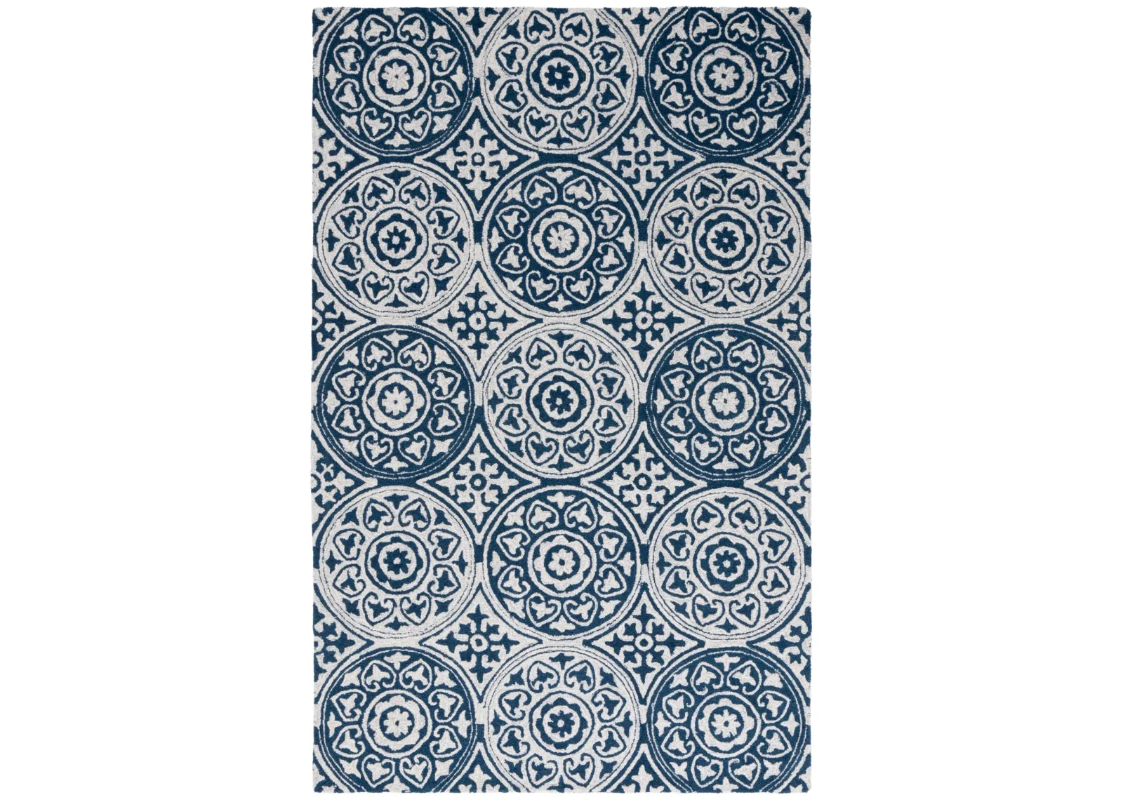 METRO 377 BLUE  5' x 8' Medium Rectangle Rug