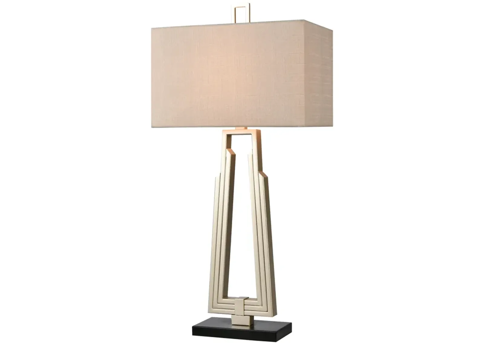 Stoddard Park 33'' High 1-Light Table Lamp - Champagne Silver - Includes LED Bulb