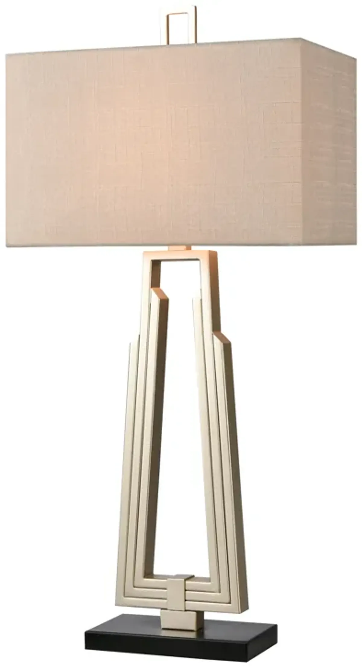 Stoddard Park 33'' High 1-Light Table Lamp - Champagne Silver - Includes LED Bulb