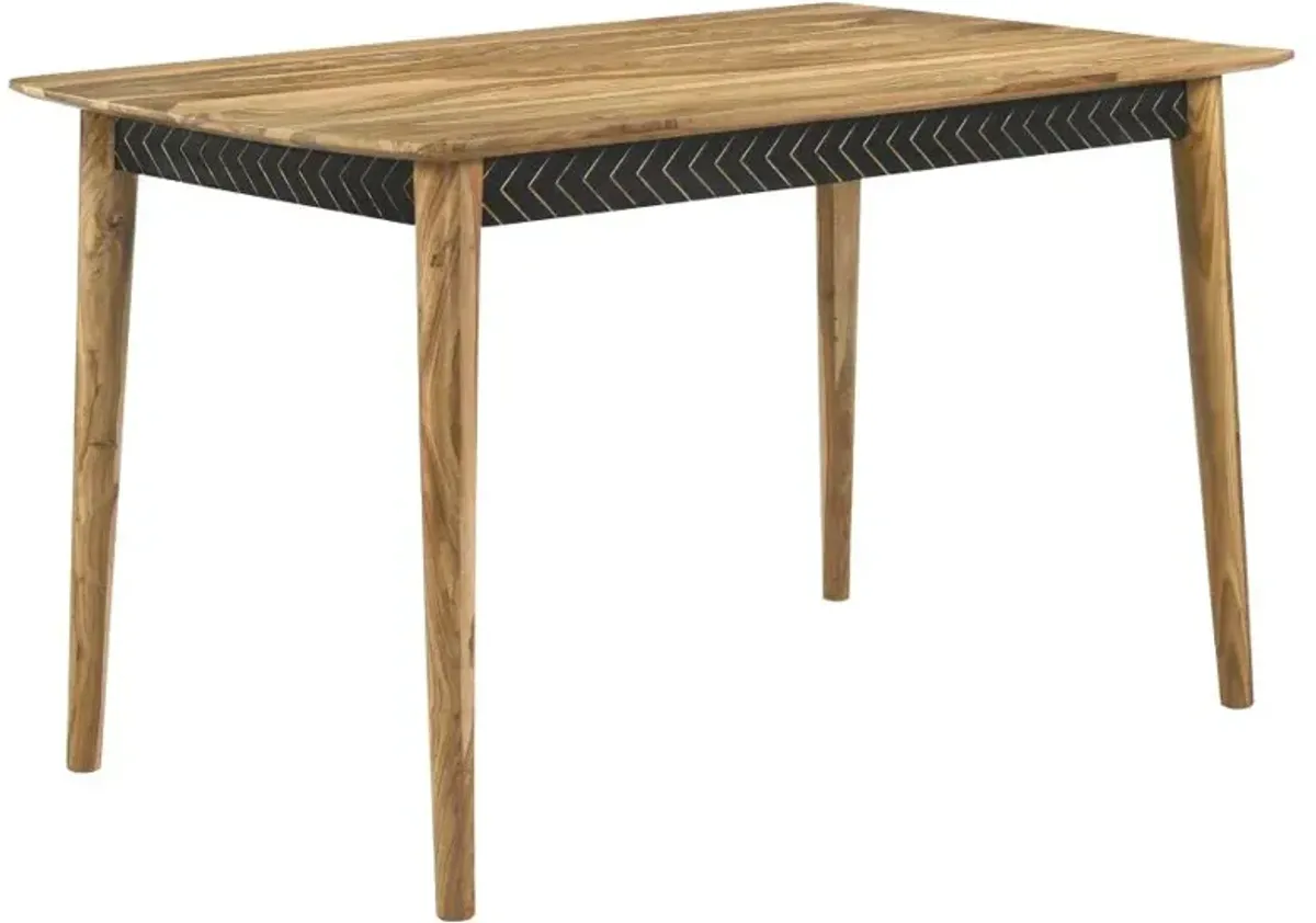 Partridge Rectangular Counter Height Table Natural Sheesham