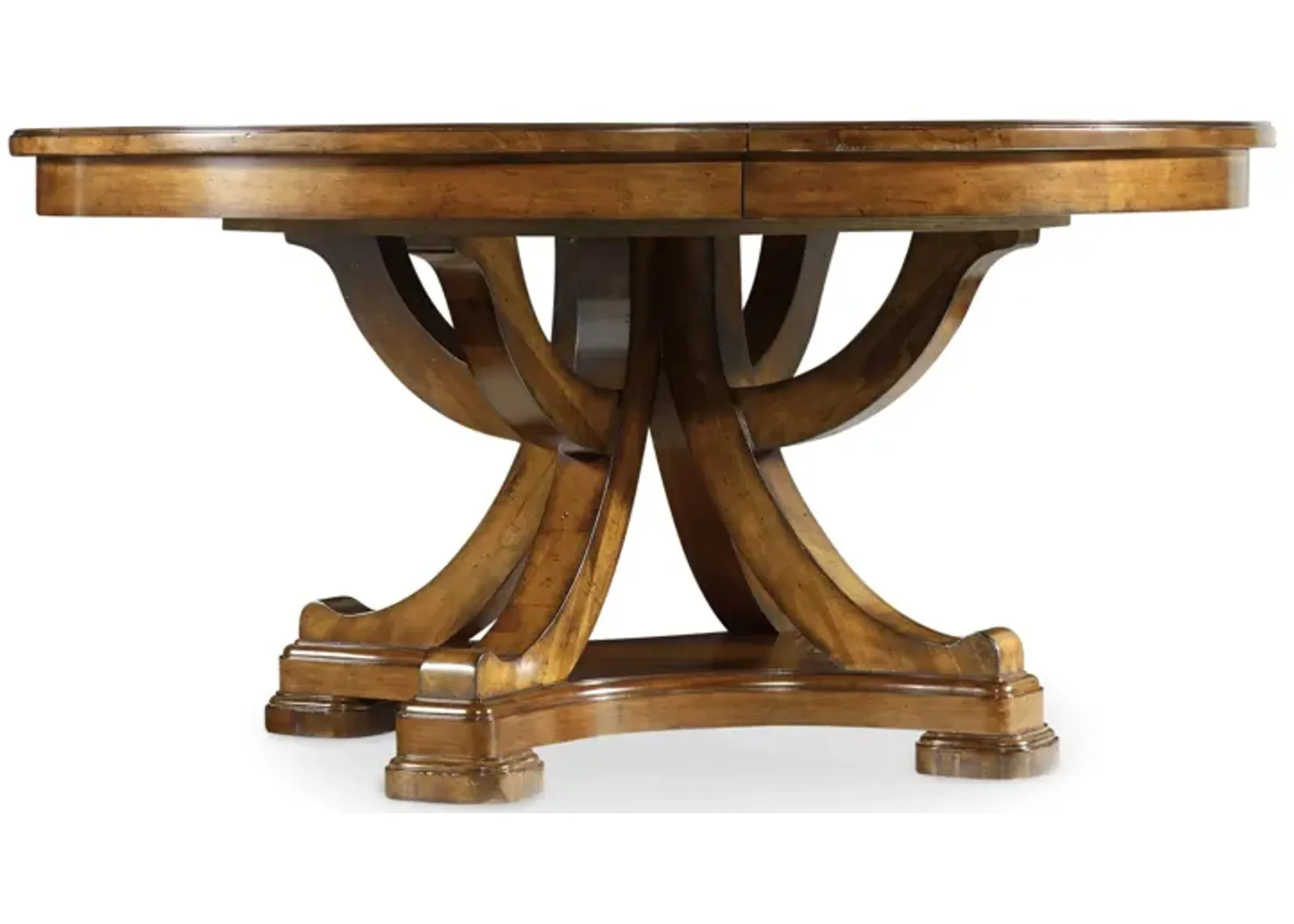 Tynecastle Round Pedestal Dining Table with One 18'' Leaf