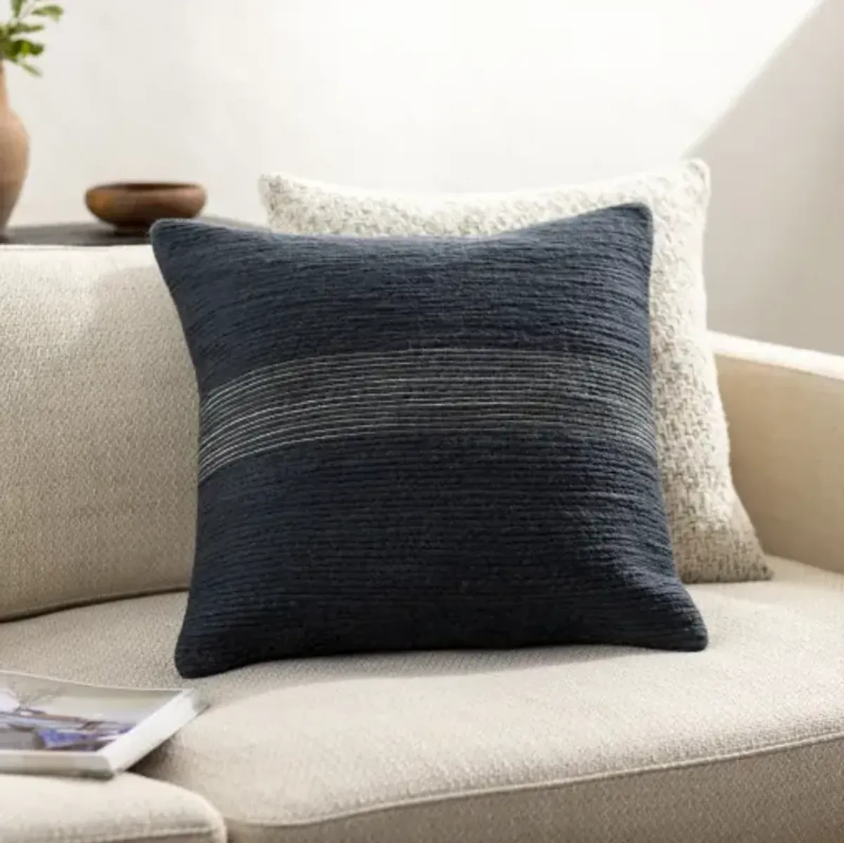 Penny PNE-001 18"L x 18"W Accent Pillow