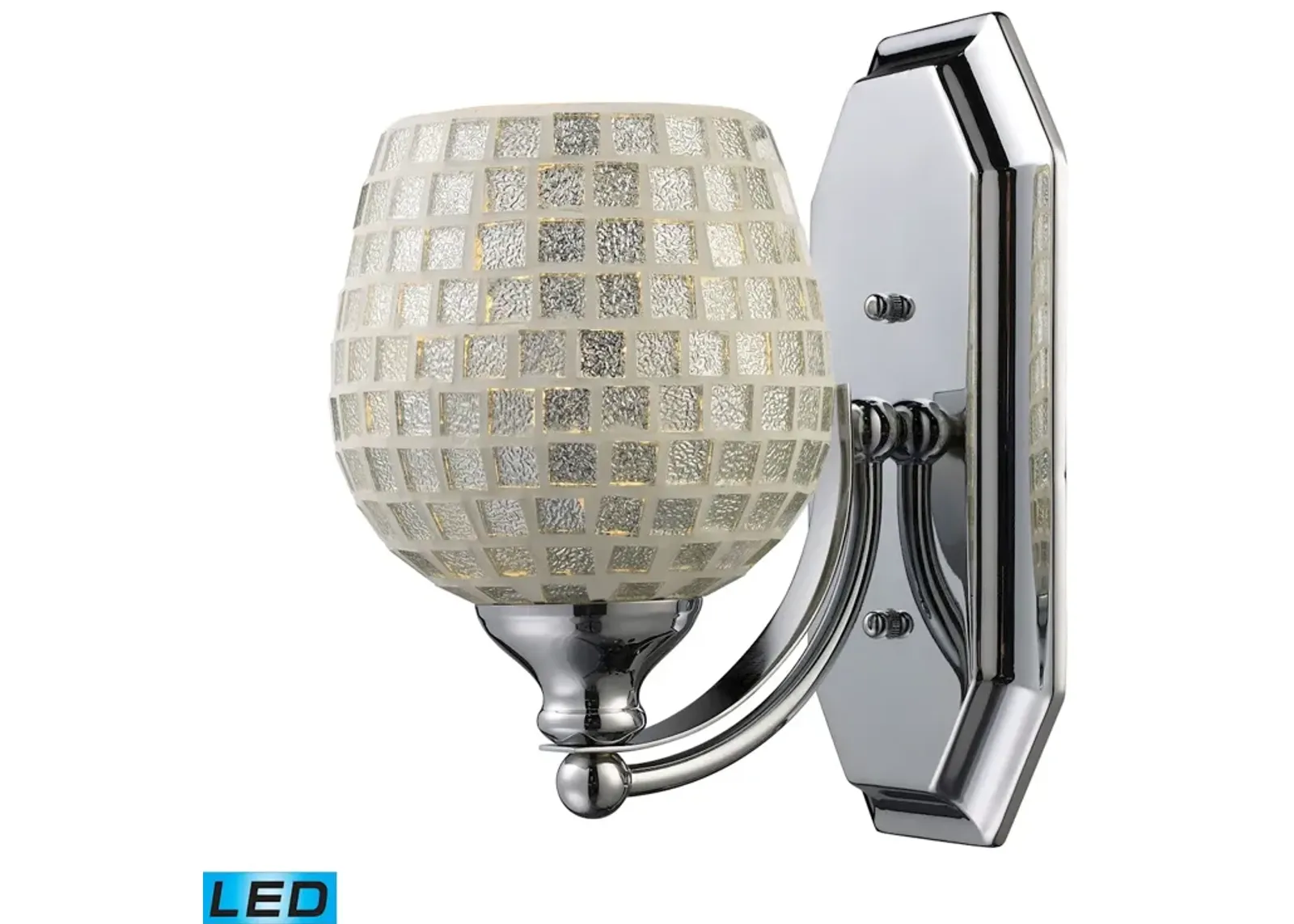 Mix and Match Vanity 5" Wide 1-Light Vanity Light - Polished Chrome