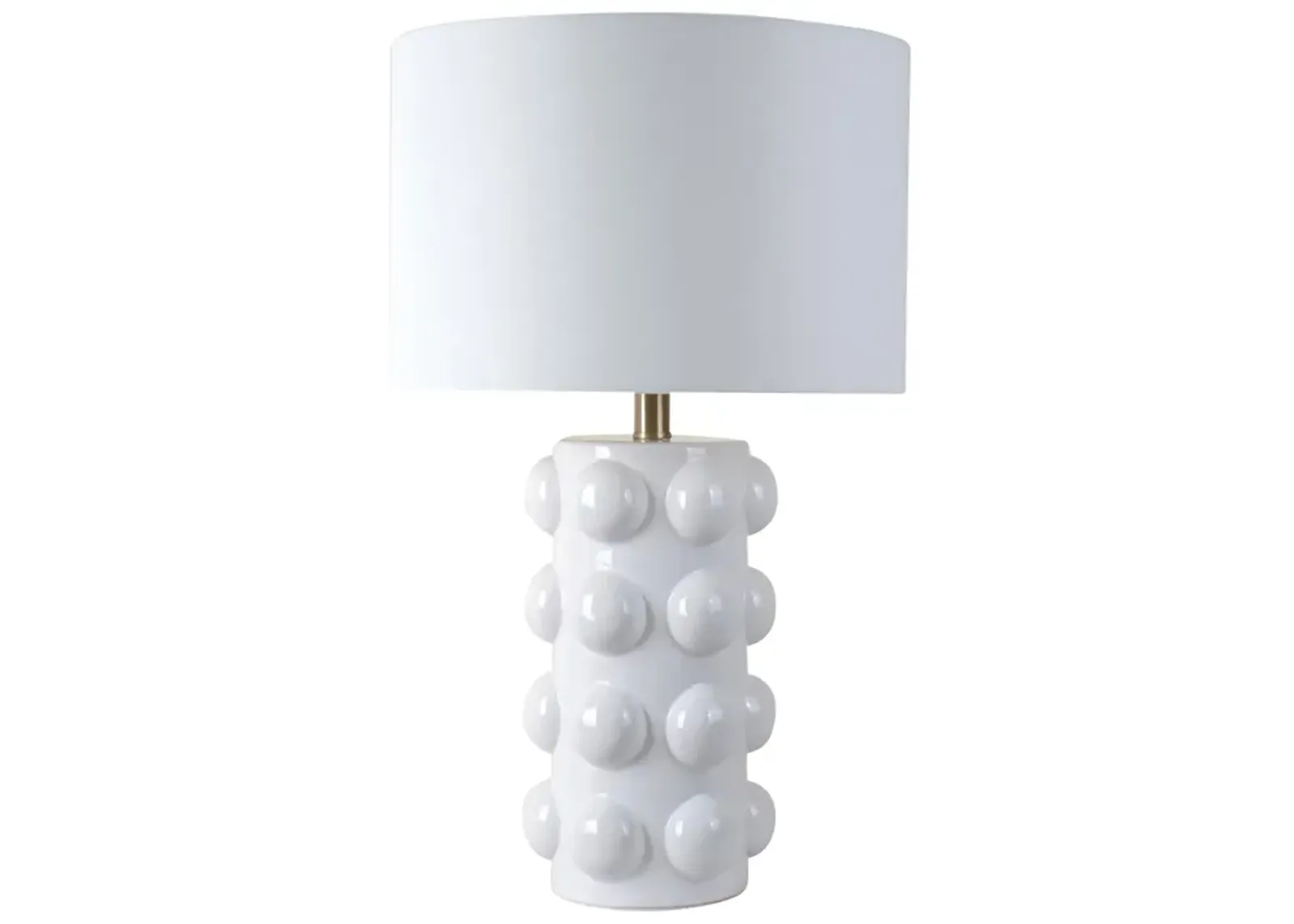 Ceramic 22" Bubble Table Lamp, White