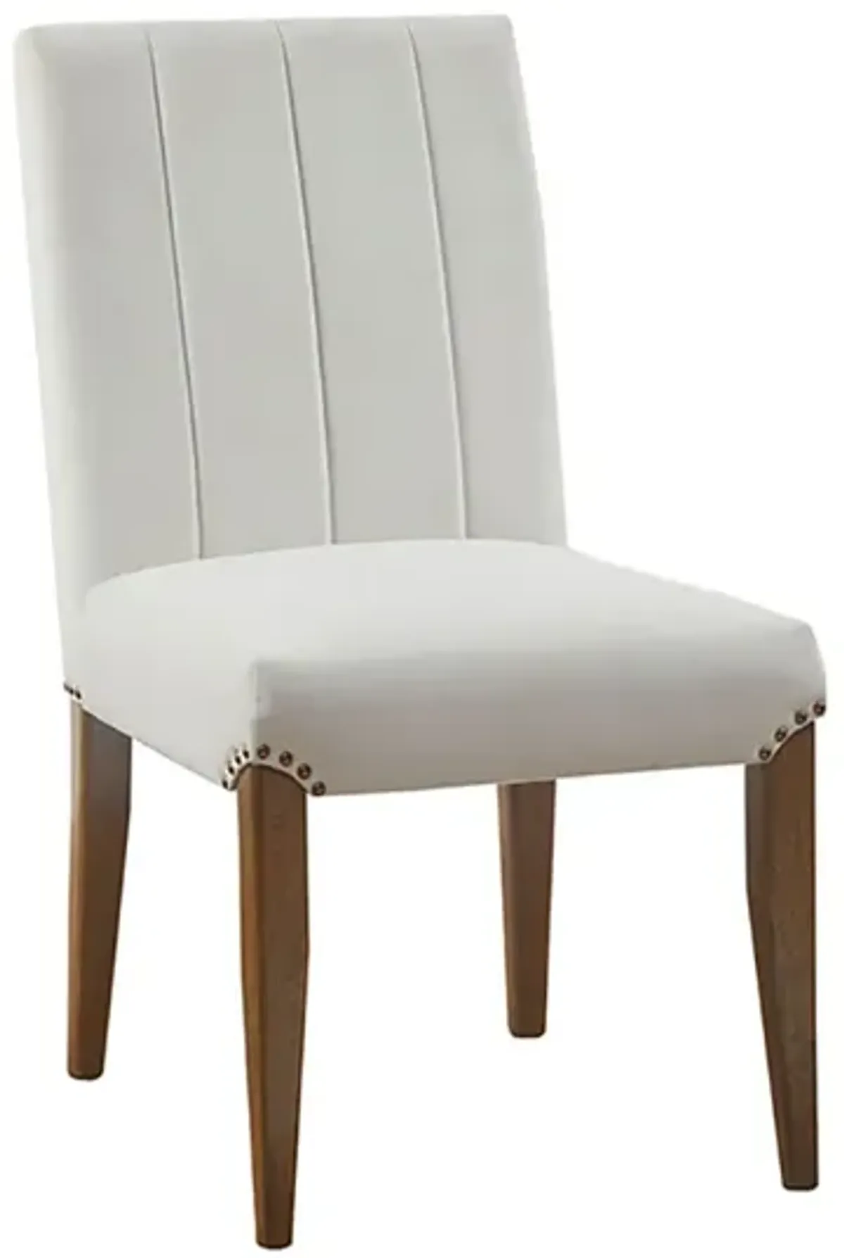 Madison Park Audrey Cream Channel Tufting Dining Chair (Set of 2)