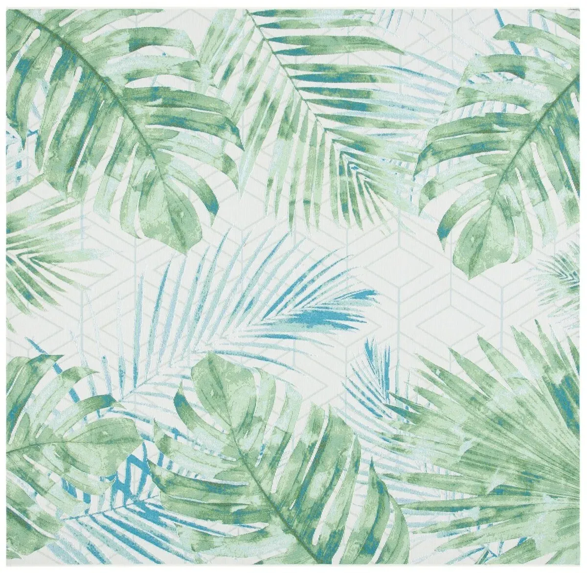 BARBADOS 590 Green 8' X 8' Square Square Rug