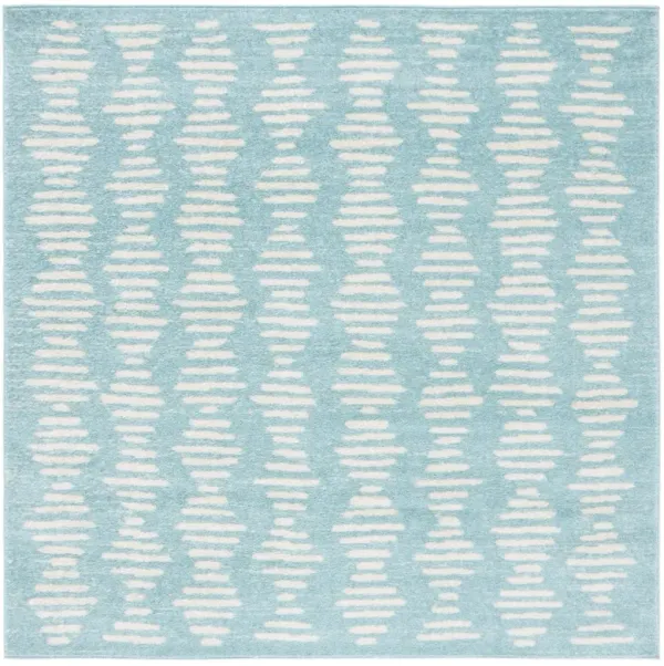TULUM 644 TURQUOISE  6'-7' x 6'-7' Square Square Rug