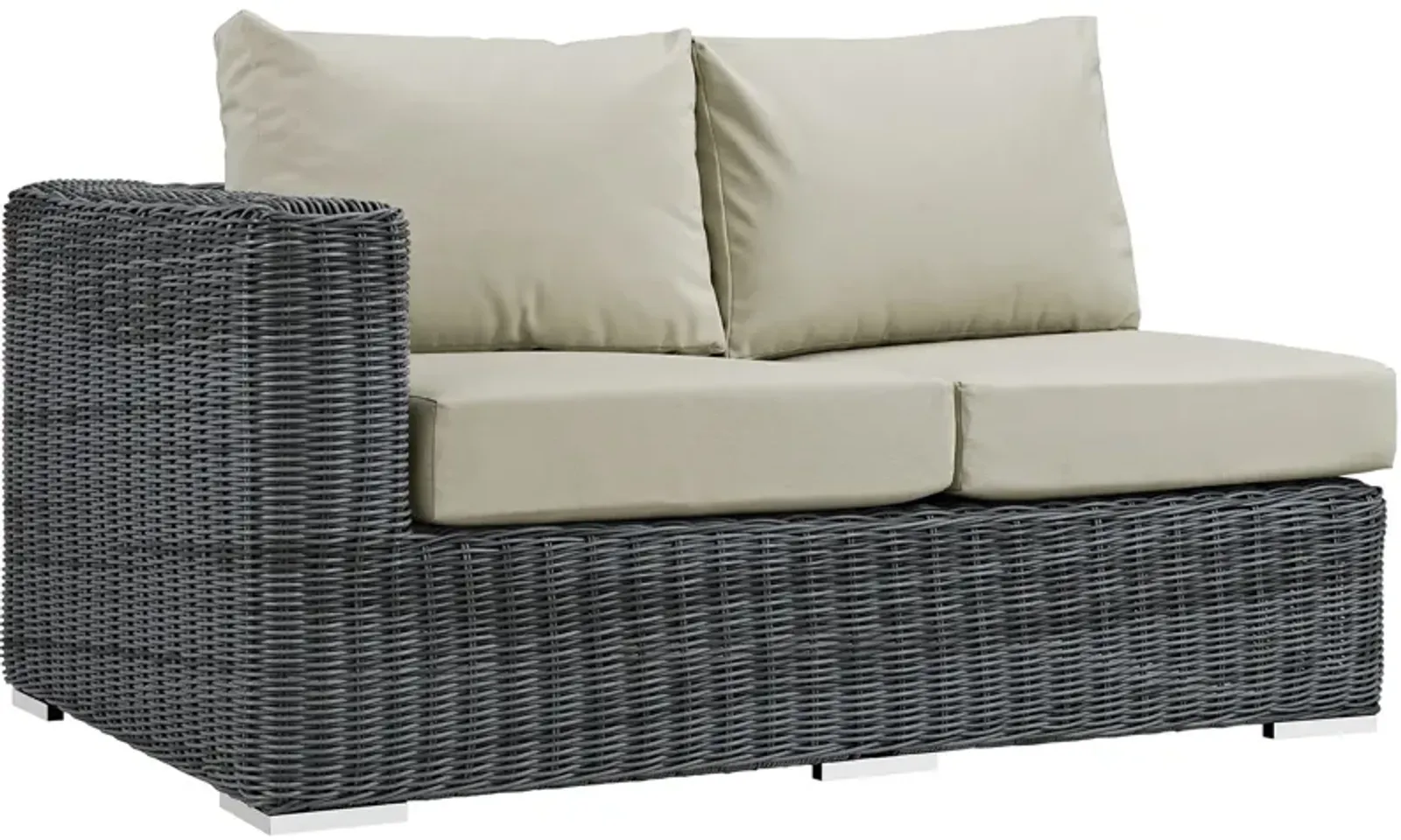 Summon Outdoor Patio Sunbrella® Left Arm Loveseat