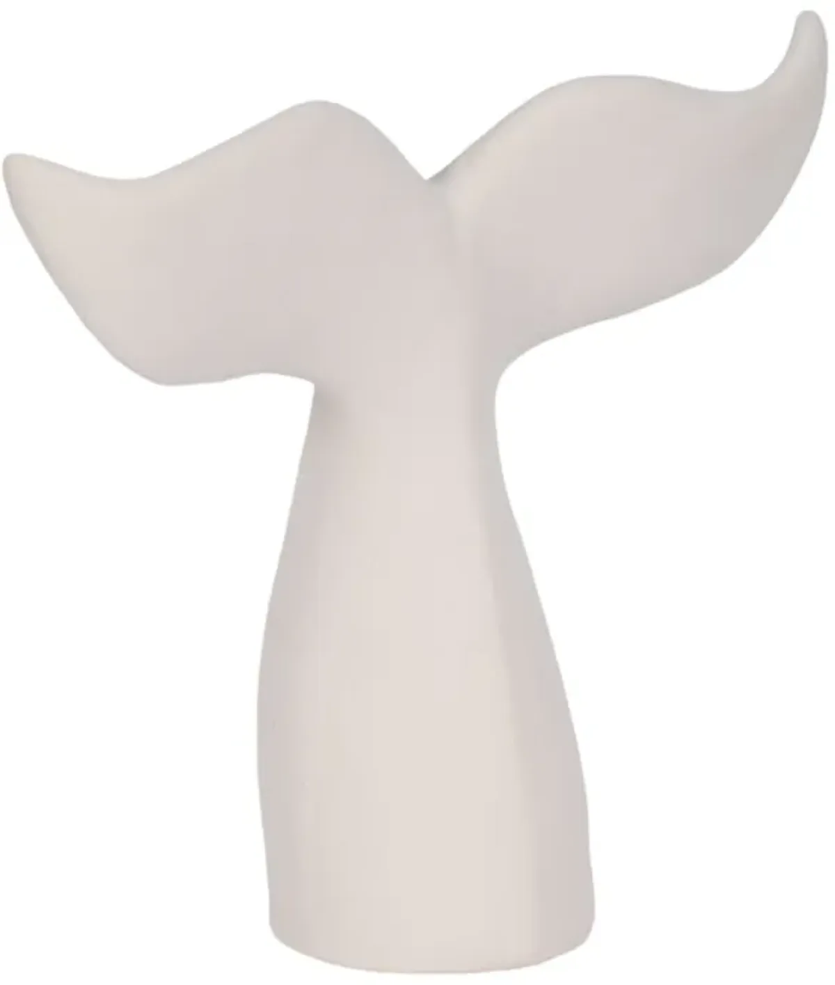 10" Textured Whale Tail, White