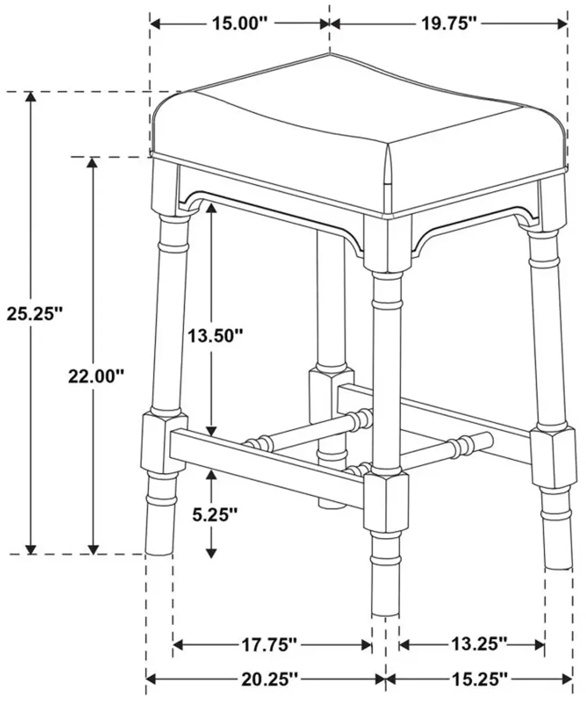 Martina 5-piece Rectangular Spindle Leg Counter Height Dining Set Oatmeal and Black