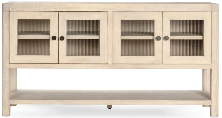 Tenno 70" Reclaimed Pine Wood White Wash Sideboard