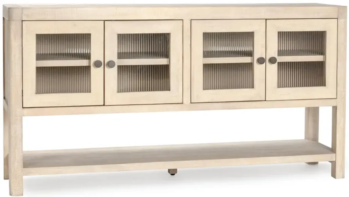 Tenno 70" Reclaimed Pine Wood White Wash Sideboard