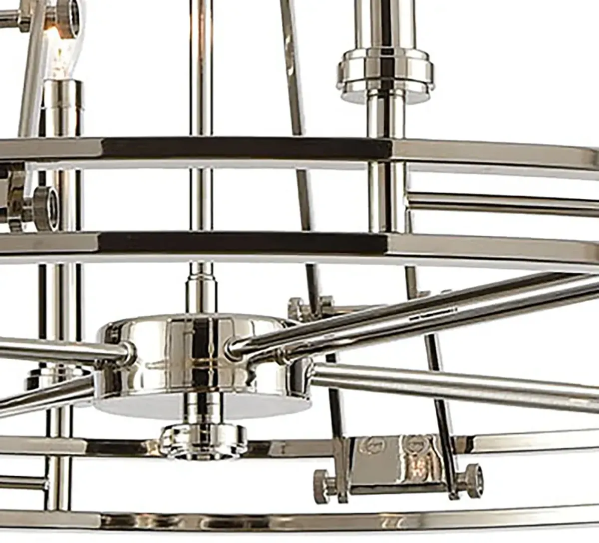 Bergamo 8-Light Chandelier in Polished Nickel