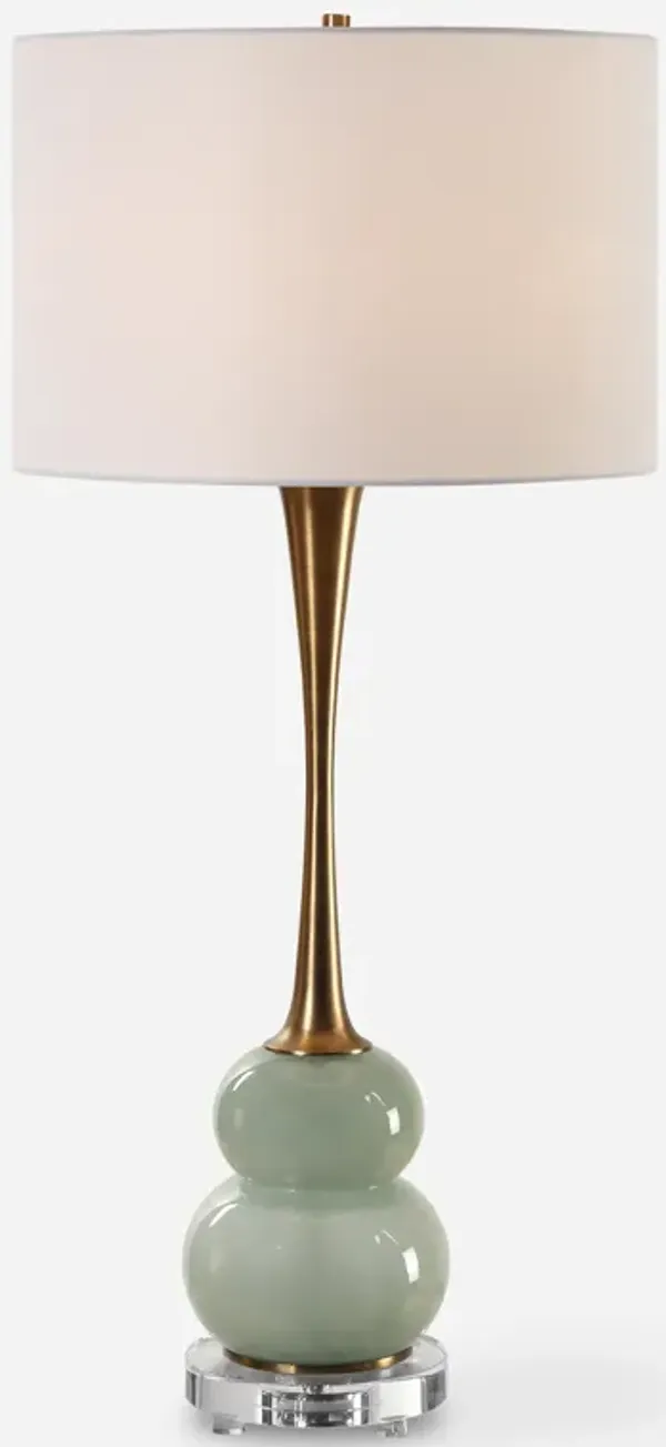 Sanctuary Green Gray Table Lamp