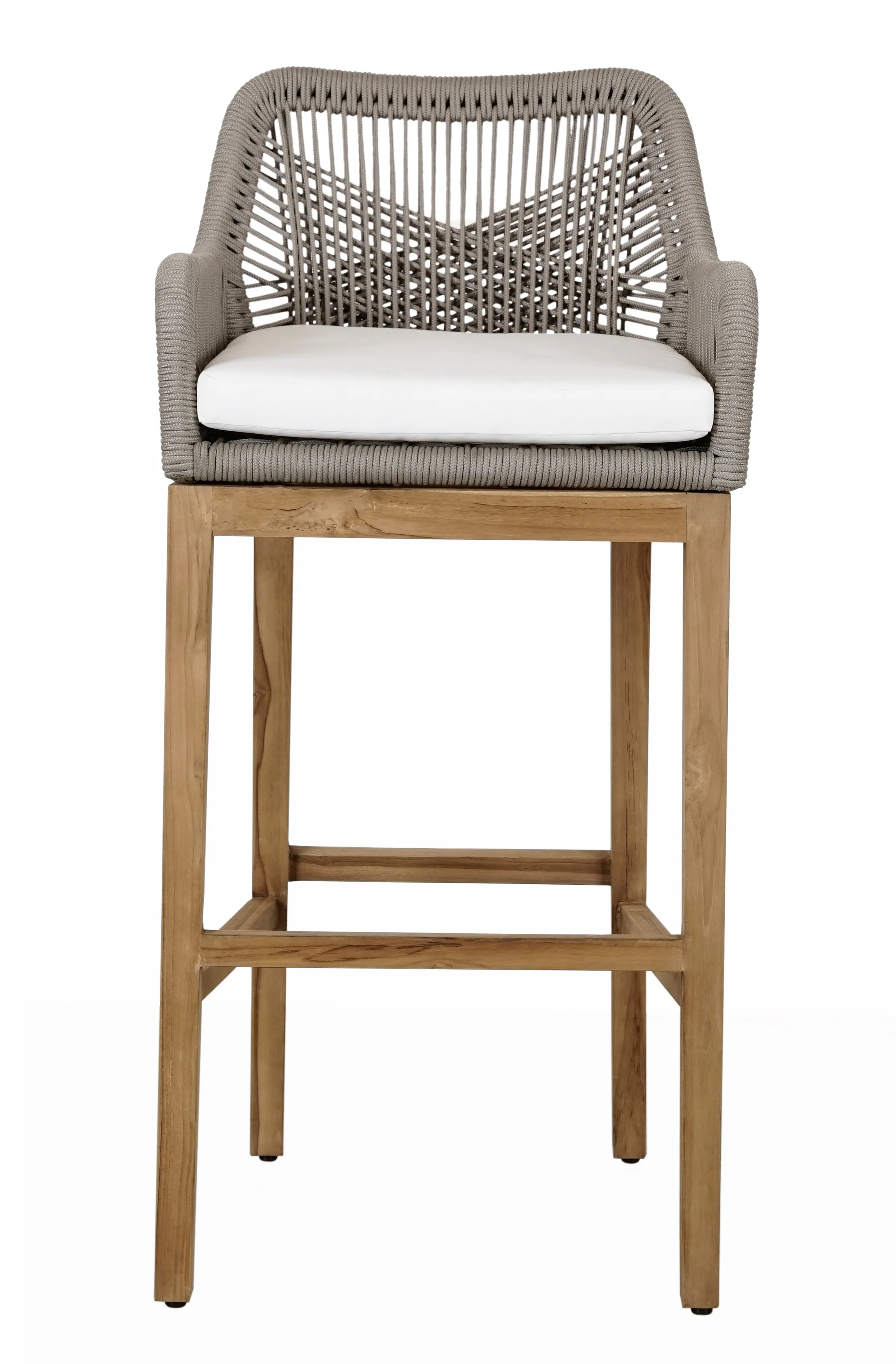 Marley Outdoor Bar Stool Ash Gray