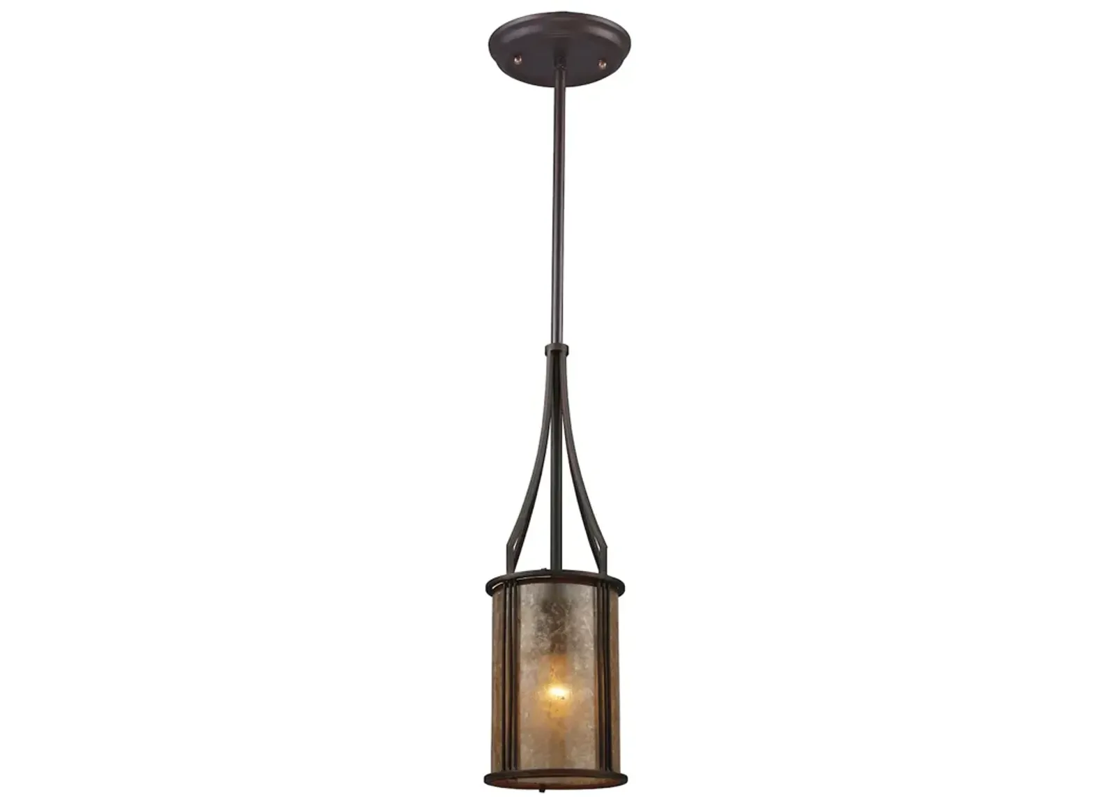 Barringer 6" Wide 1-Light Mini Pendant - Aged Bronze