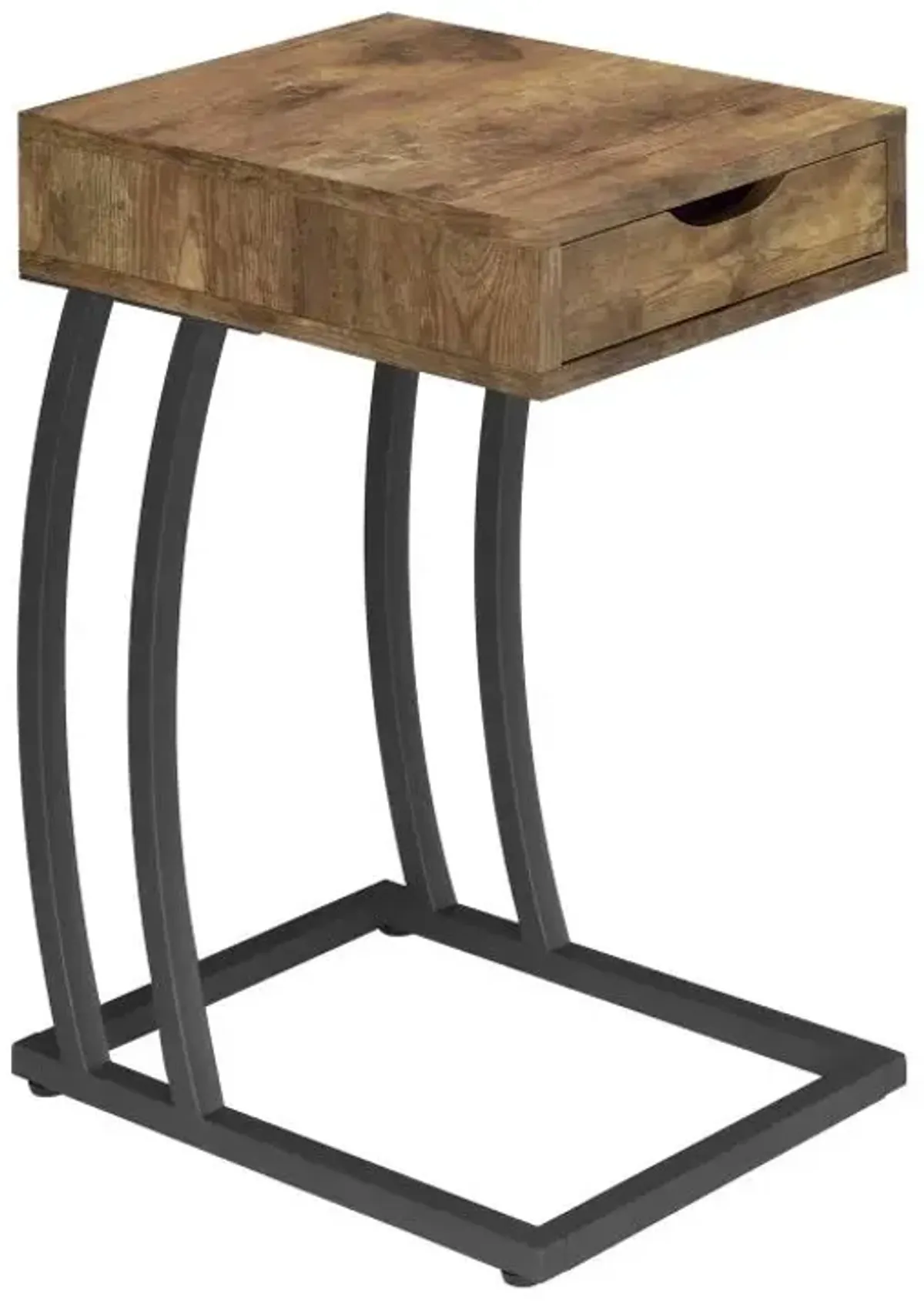 Troy Accent Table with Power Outlet Antique Nutmeg