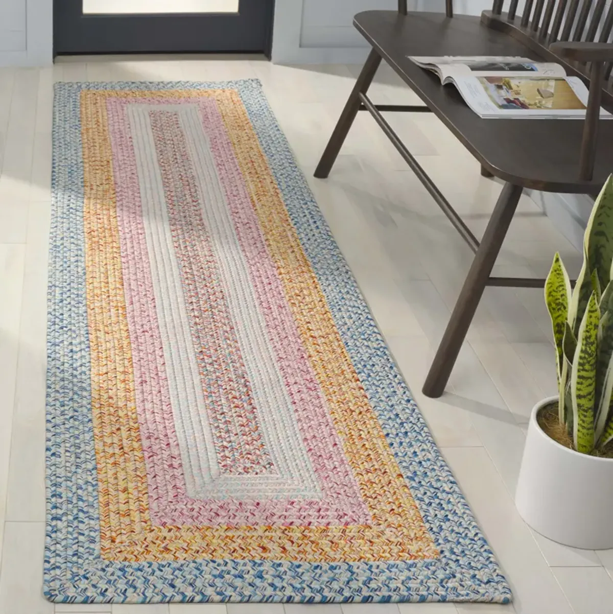 BRAIDED Hand Woven 2'-3' x 8' runner