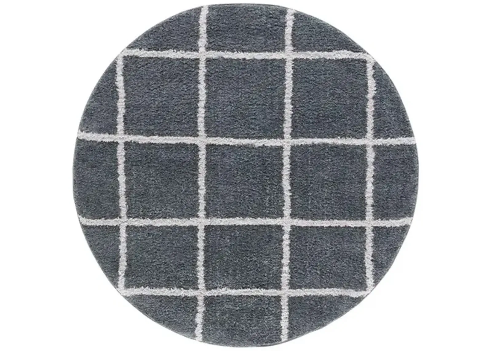 NORWAY 206 Grey 6'-7' X 6'-7' Round Round Rug