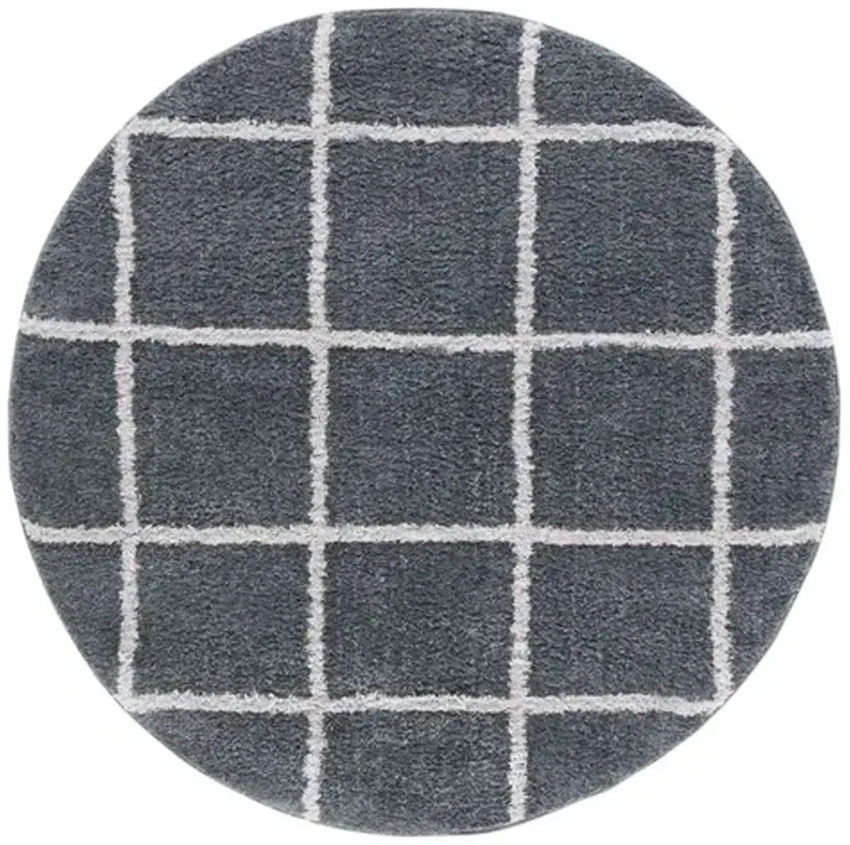 NORWAY 206 Grey 6'-7' X 6'-7' Round Round Rug