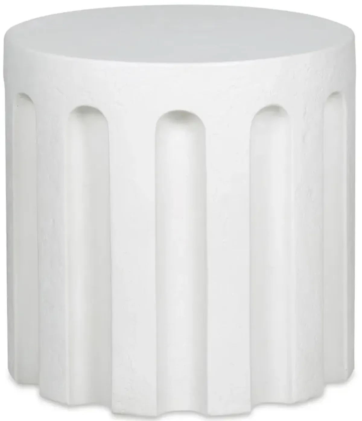 Eris Outdoor Accent Table White