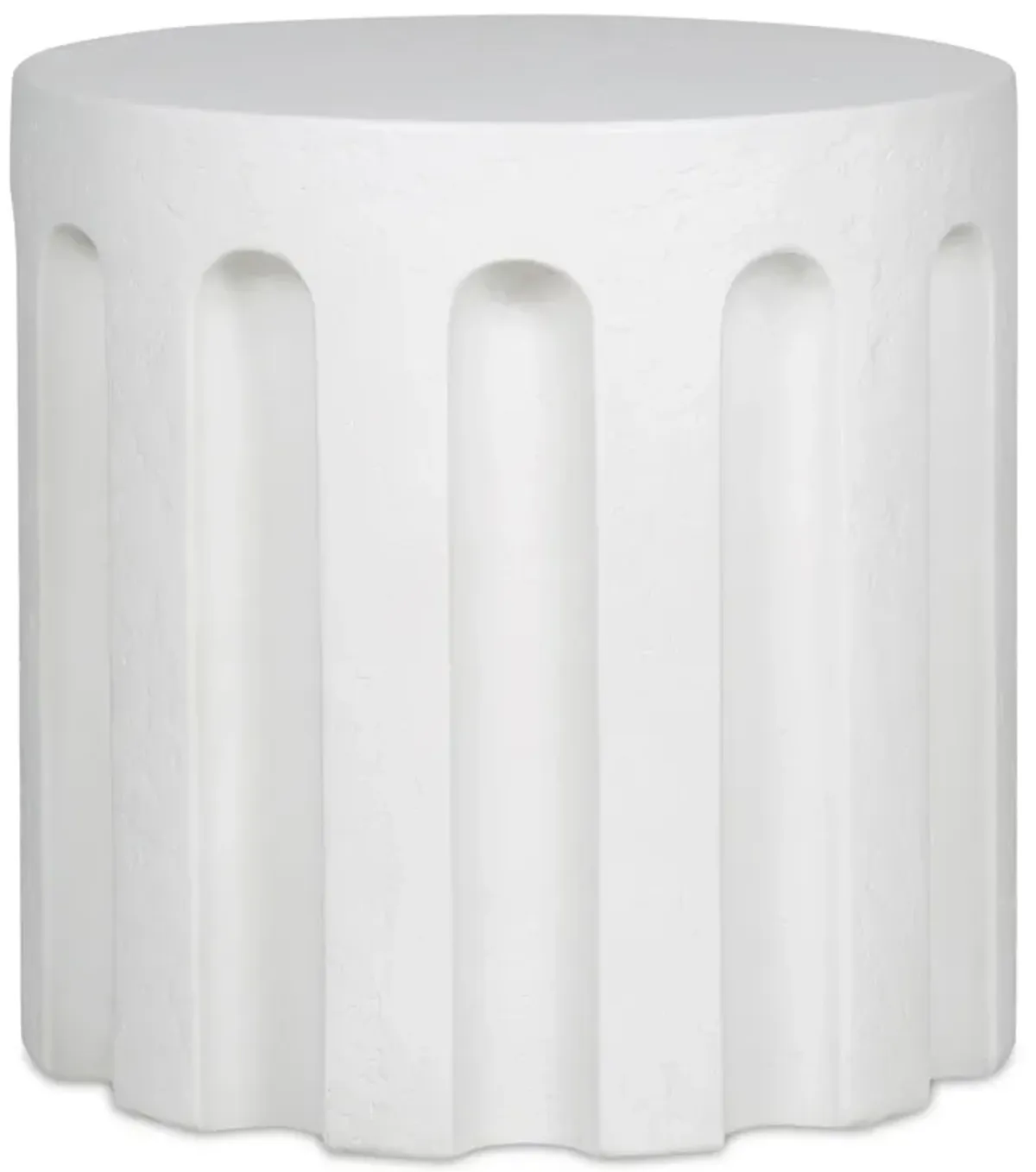 Eris Outdoor Accent Table White