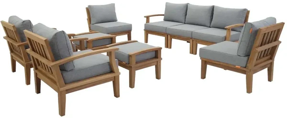 Marina 9 Piece Outdoor Patio Teak Set