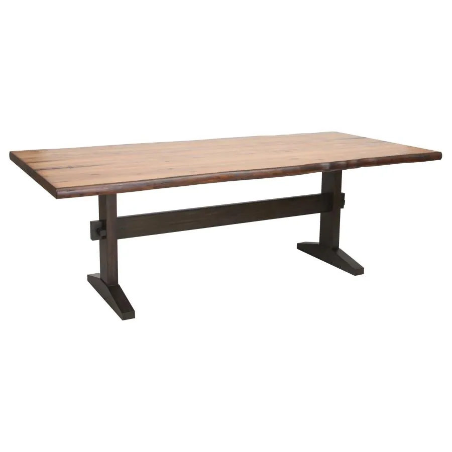 Abbeville Live Edge Trestle Dining Table