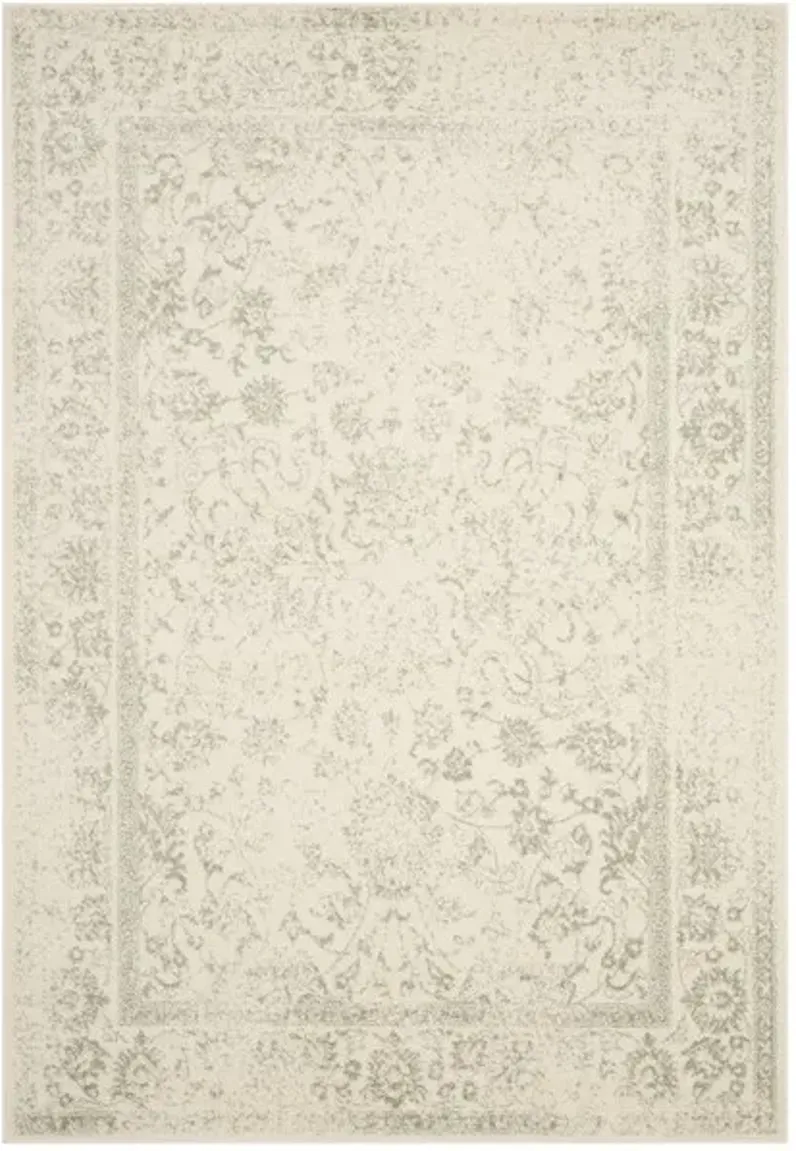 Adirondack Contemporary Ivory / Sage 6' X 9' Powerloomed Rug