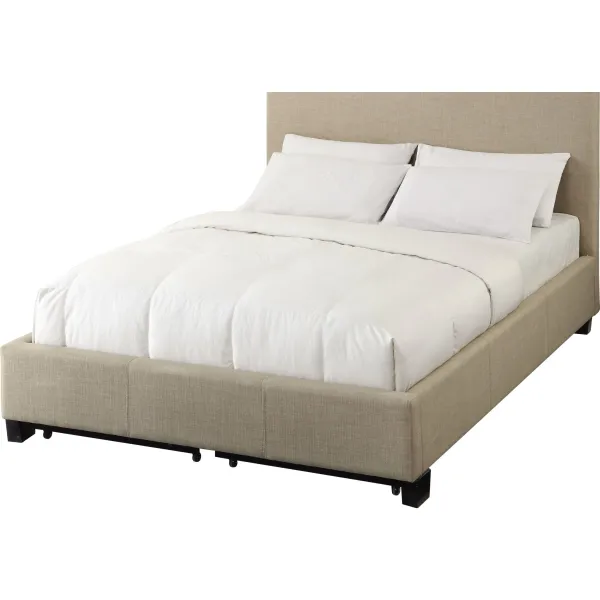 Saint Pierre Full-Size Linen Platform Storage Bed