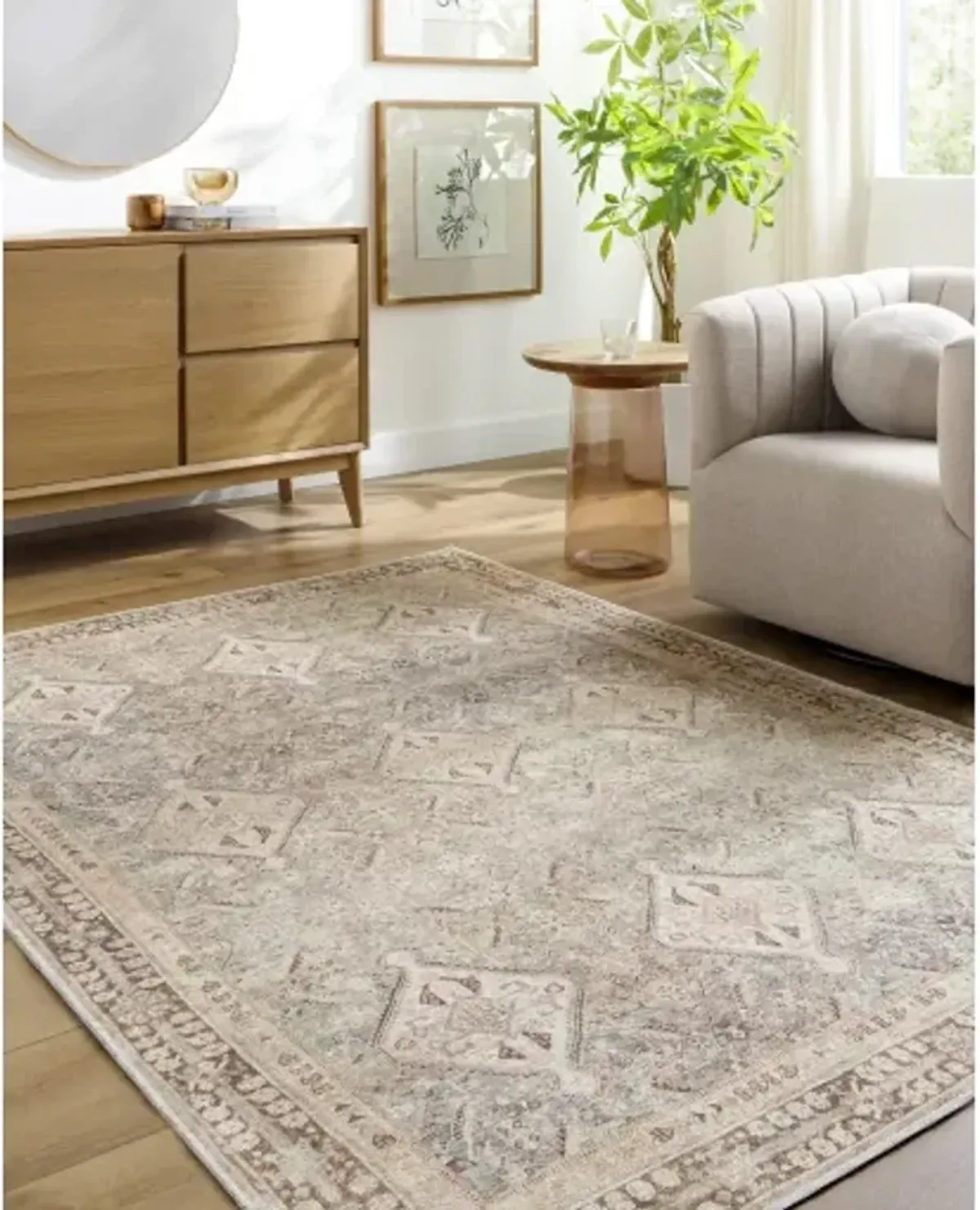 Amelie AML-2394 2' x 2'11" Machine Woven Rug