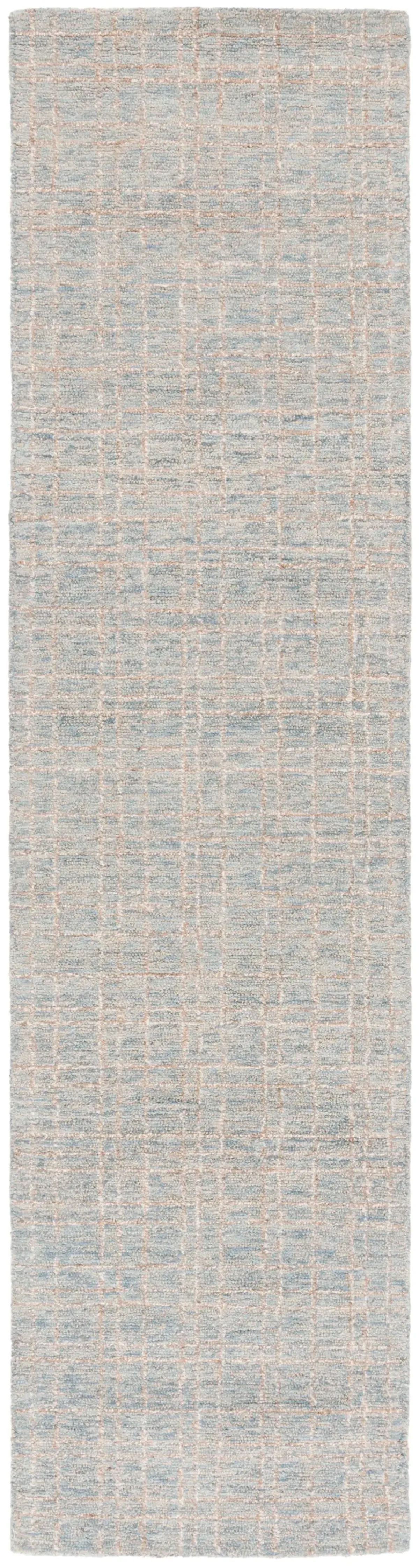 EBONY 605 BLUE  2'-3' x 9' Runner Rug