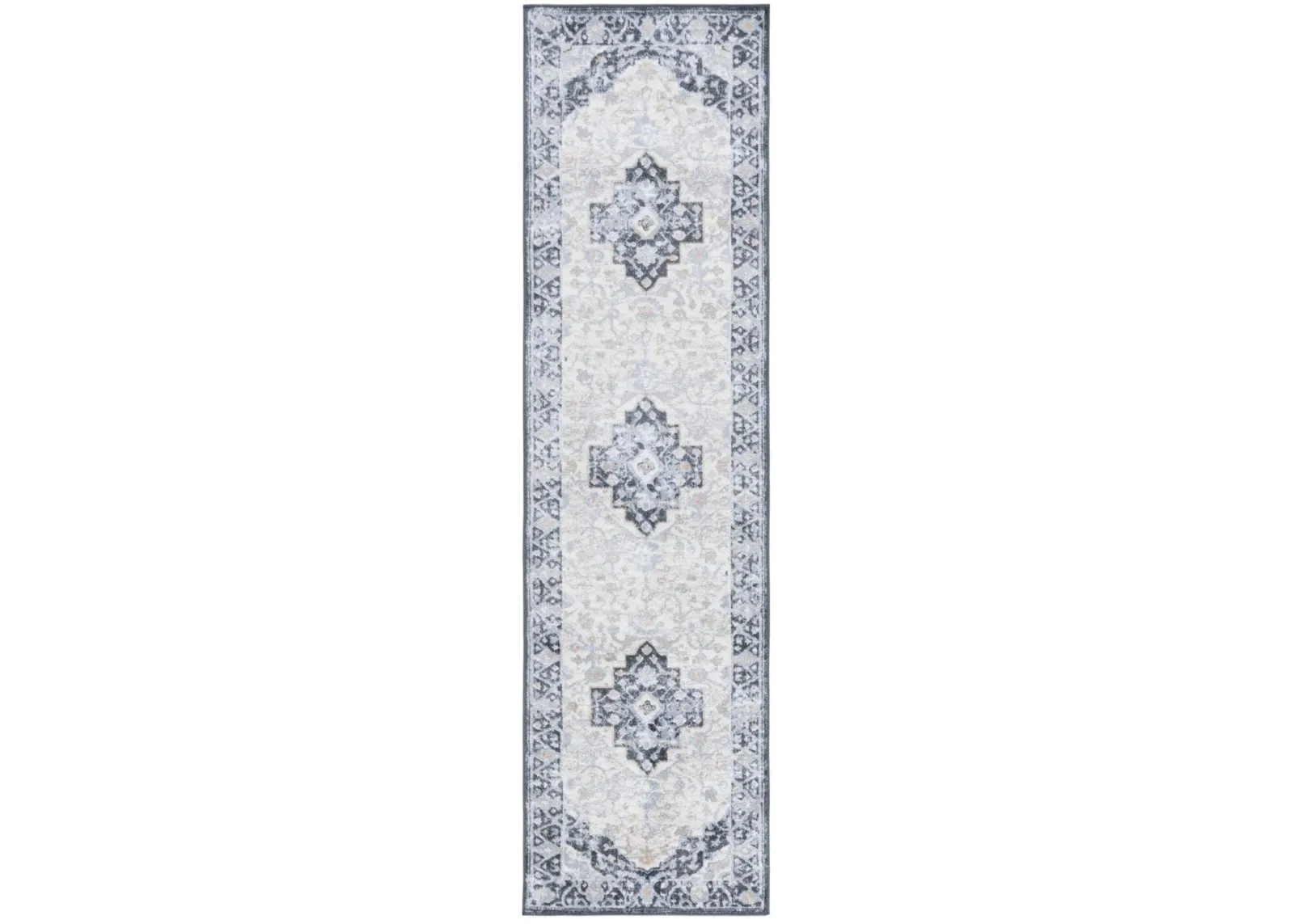 BAYSIDE 114 Blue 2'-2' X 8' Runner Rug