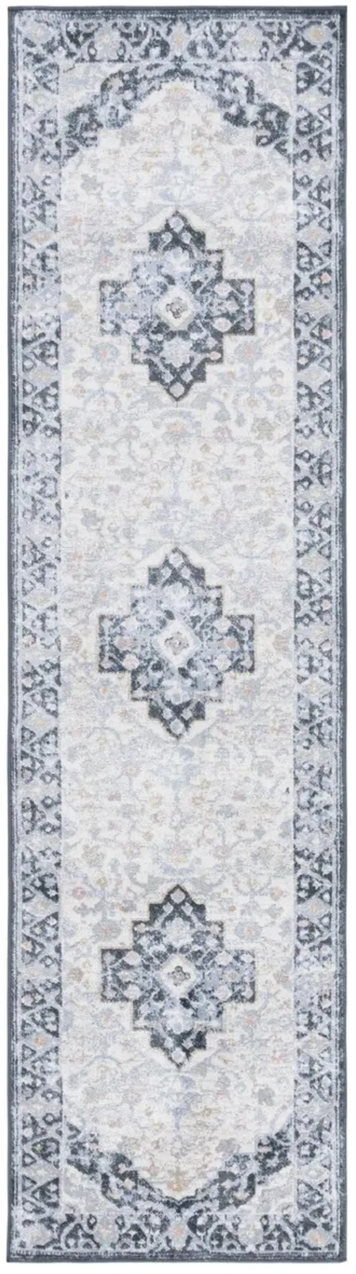 BAYSIDE 114 Blue 2'-2' X 8' Runner Rug