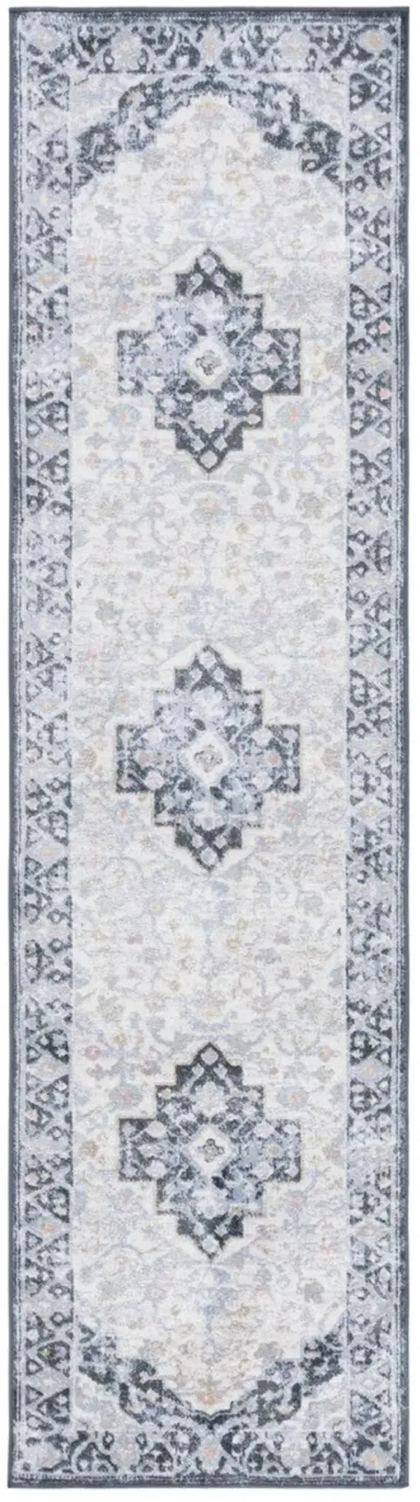 BAYSIDE 114 Blue 2'-2' X 8' Runner Rug