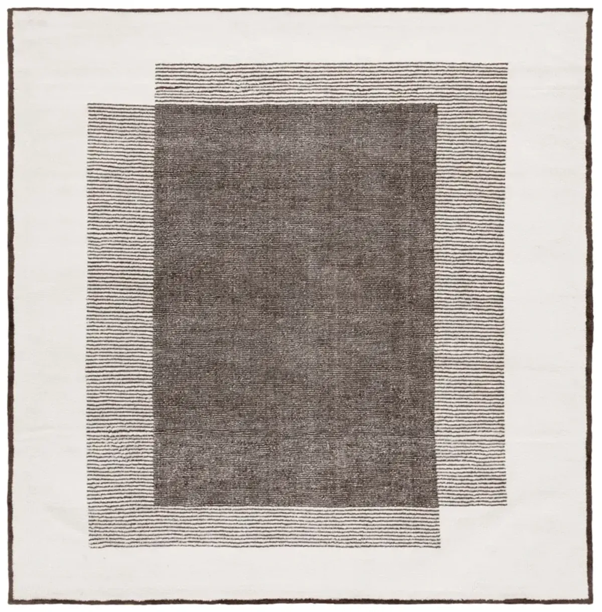 AUDREY 102 DARK GREY  6' x 6' Square Square Rug