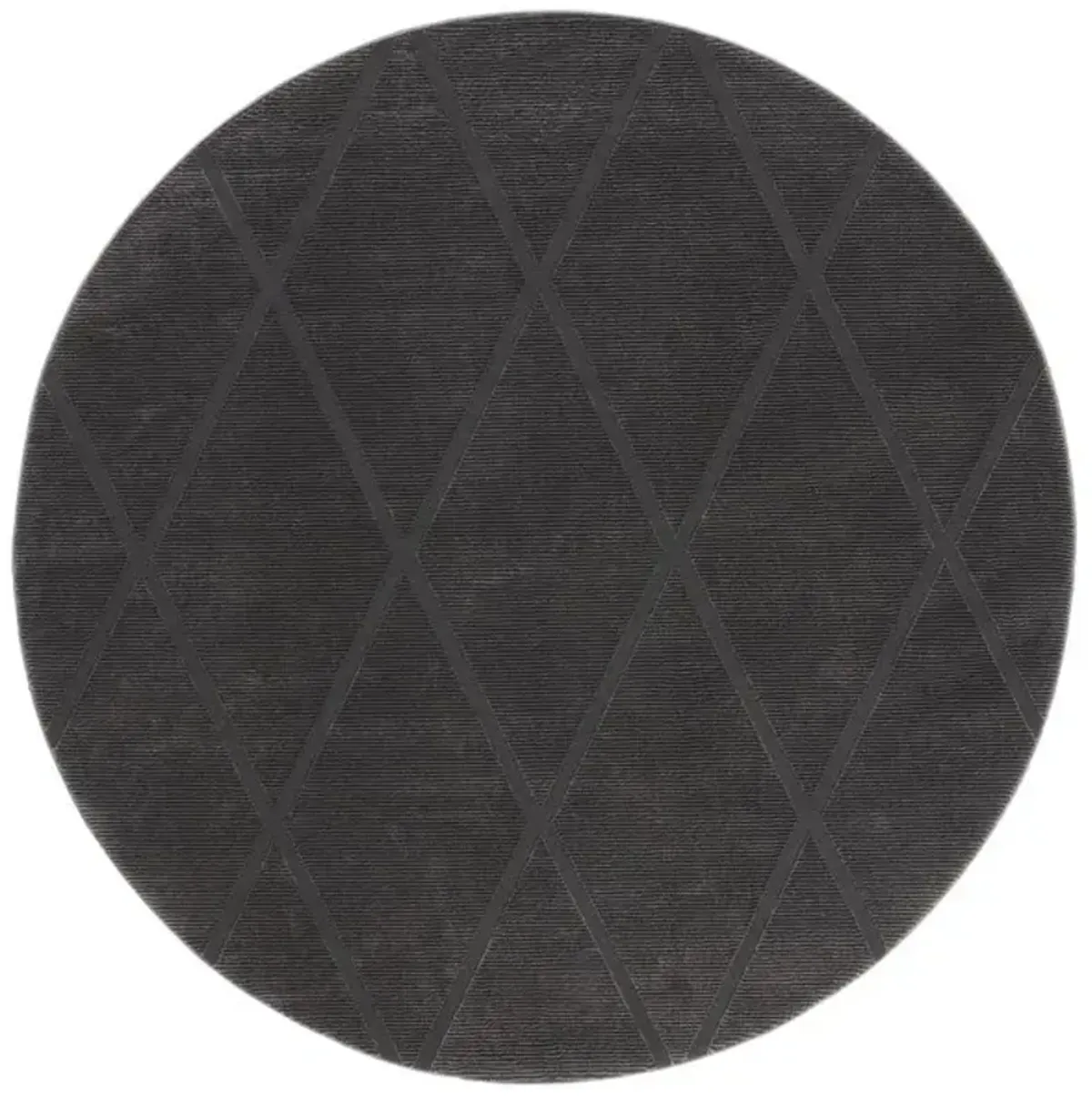 REVIVE 104 Grey 6'-7' X 6'-7' Round Round Rug