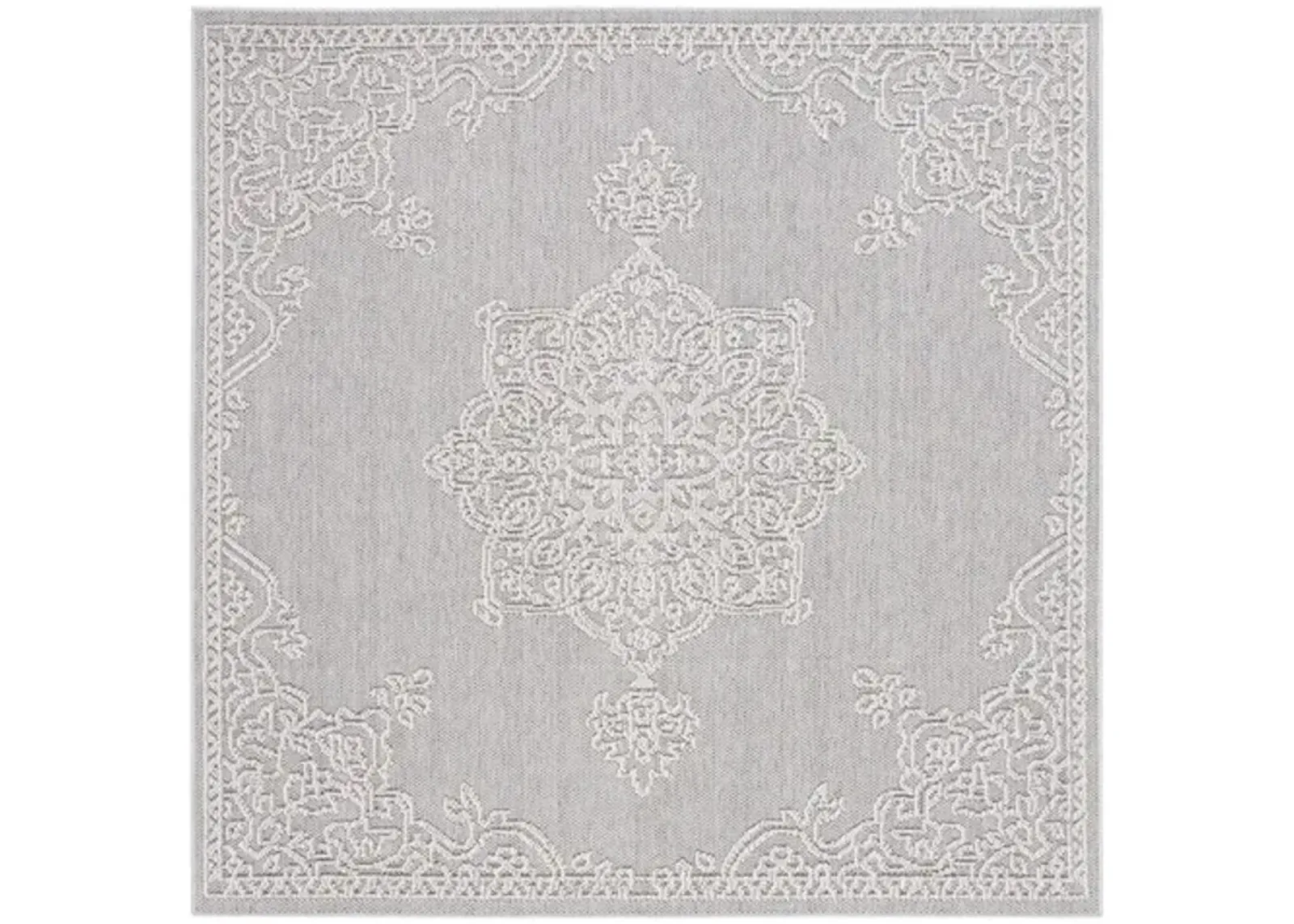 GLOBAL 228 Grey  6'-7' X 6'-7' Square Square Rug