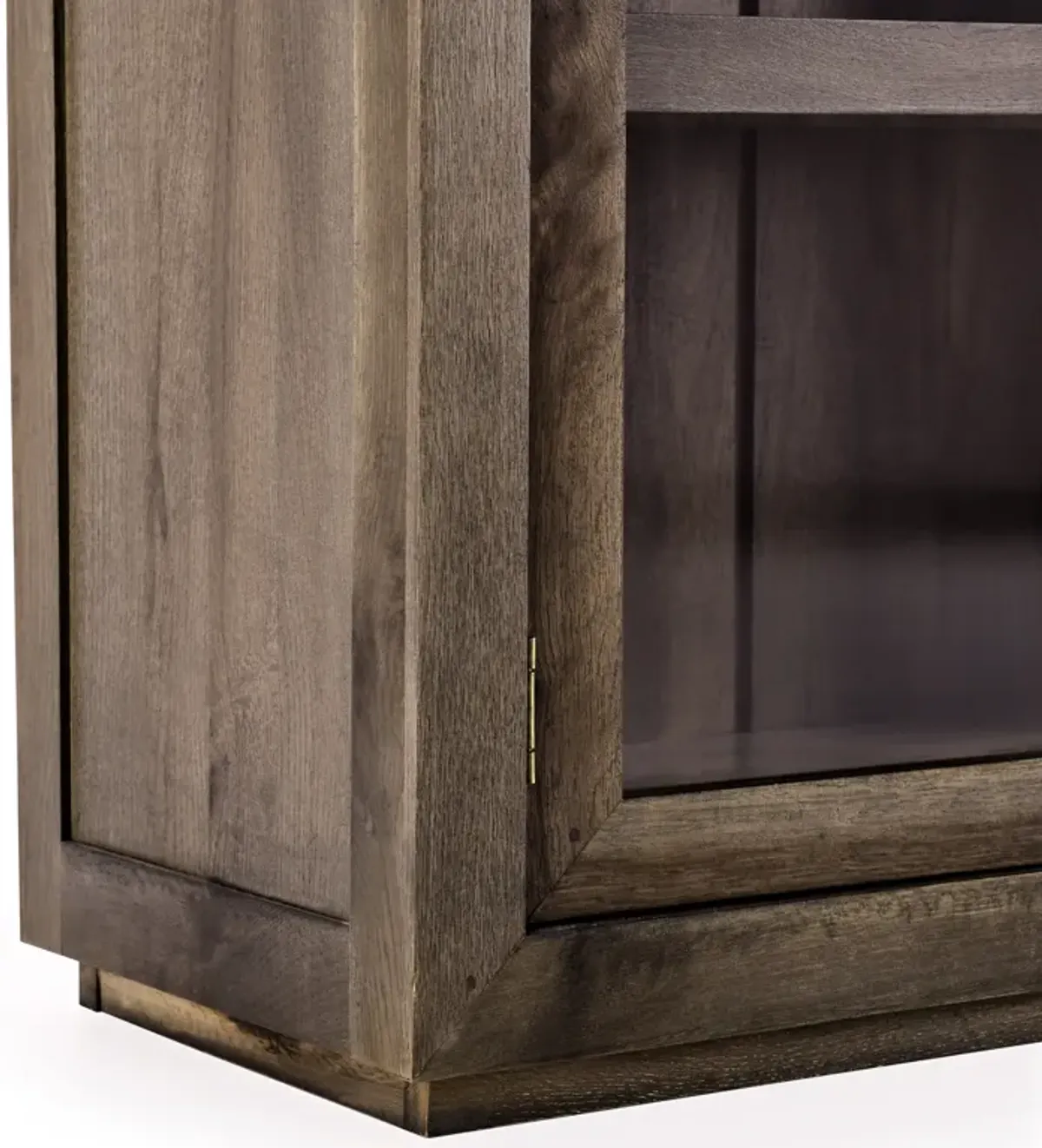 Bradley Tall Oak Wood  Cabinet in Brown