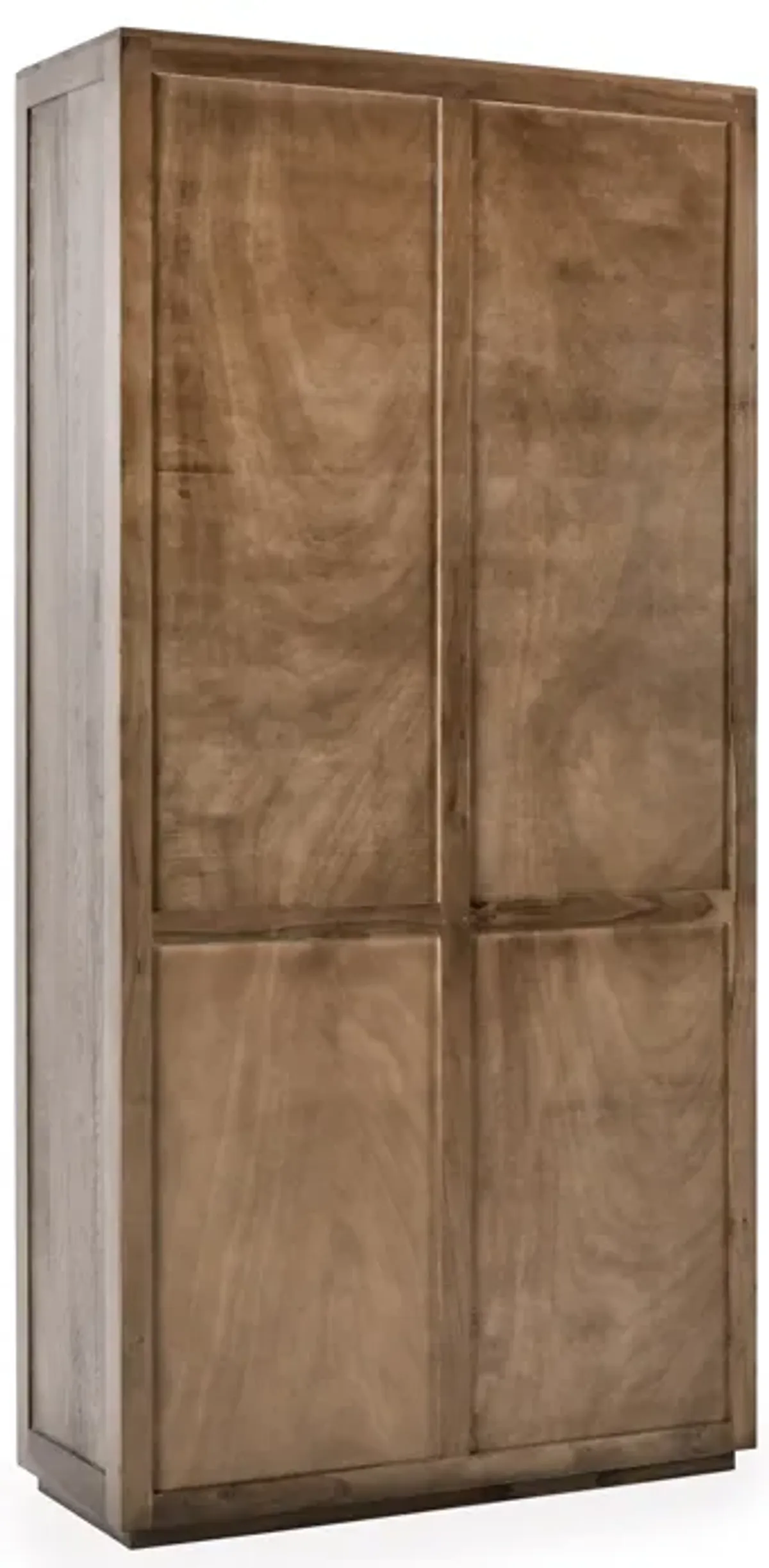 Bradley Tall Oak Wood  Cabinet in Brown