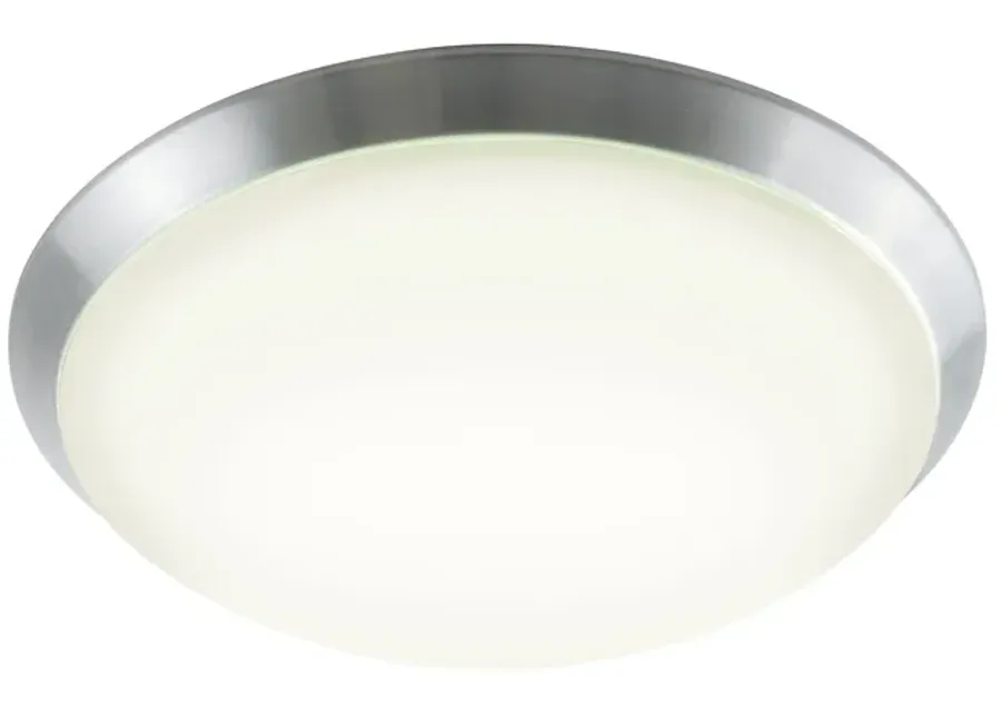 Luna 18" Wide Integrated LED Flush Mount - Brushed Aluminum