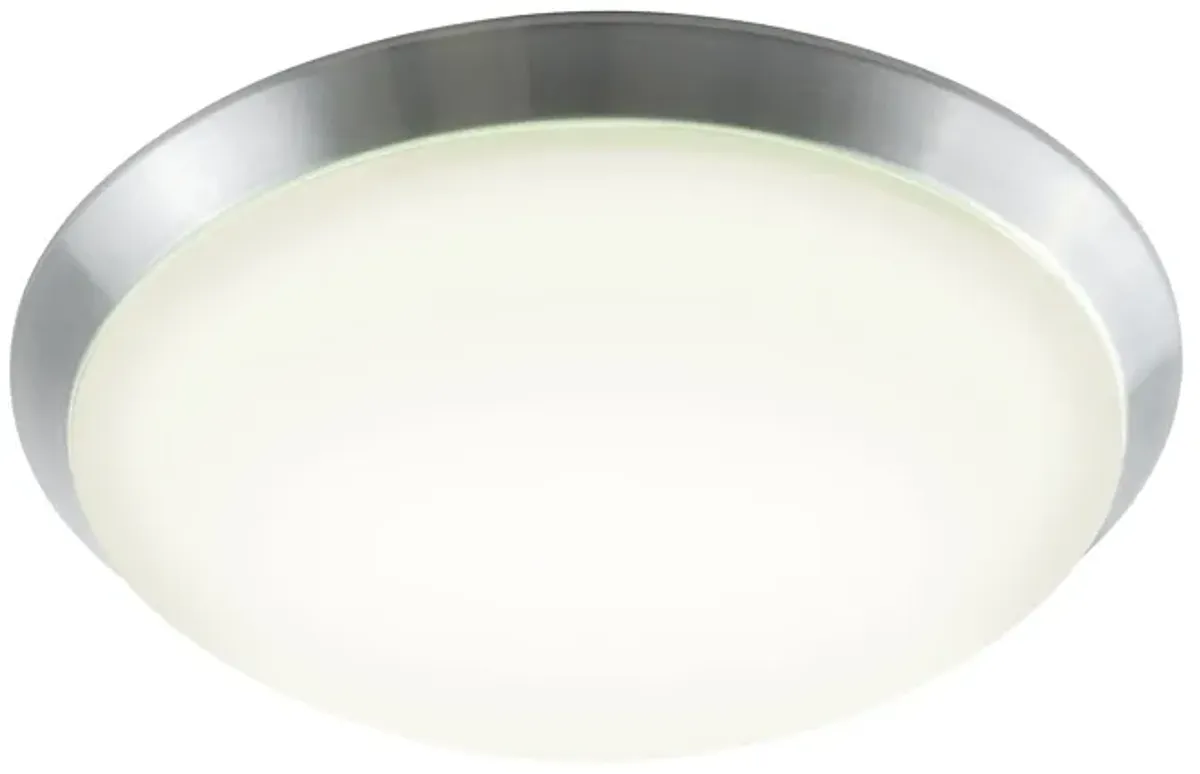 Luna 18" Wide Integrated LED Flush Mount - Brushed Aluminum